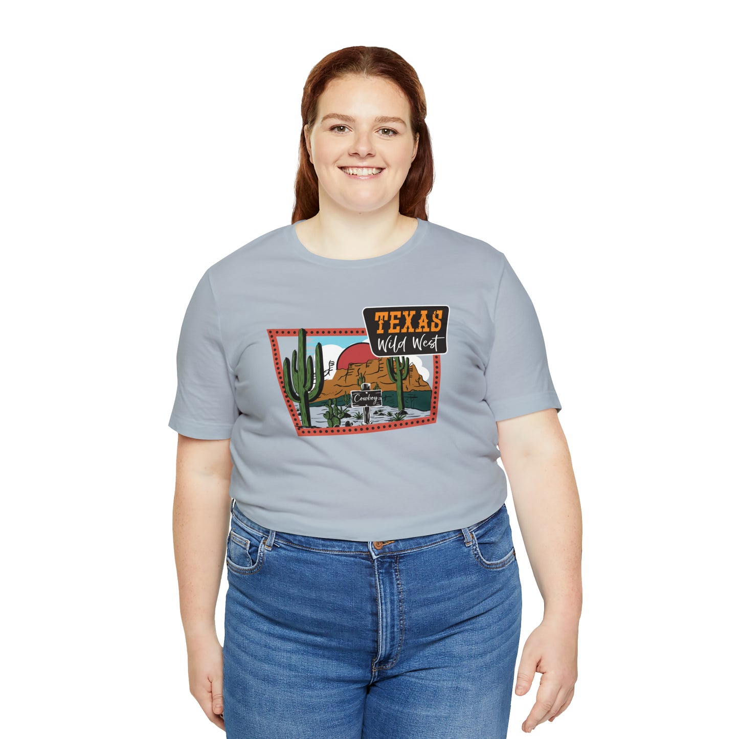 Texas Wild West Unisex Jersey Short Sleeve Tees