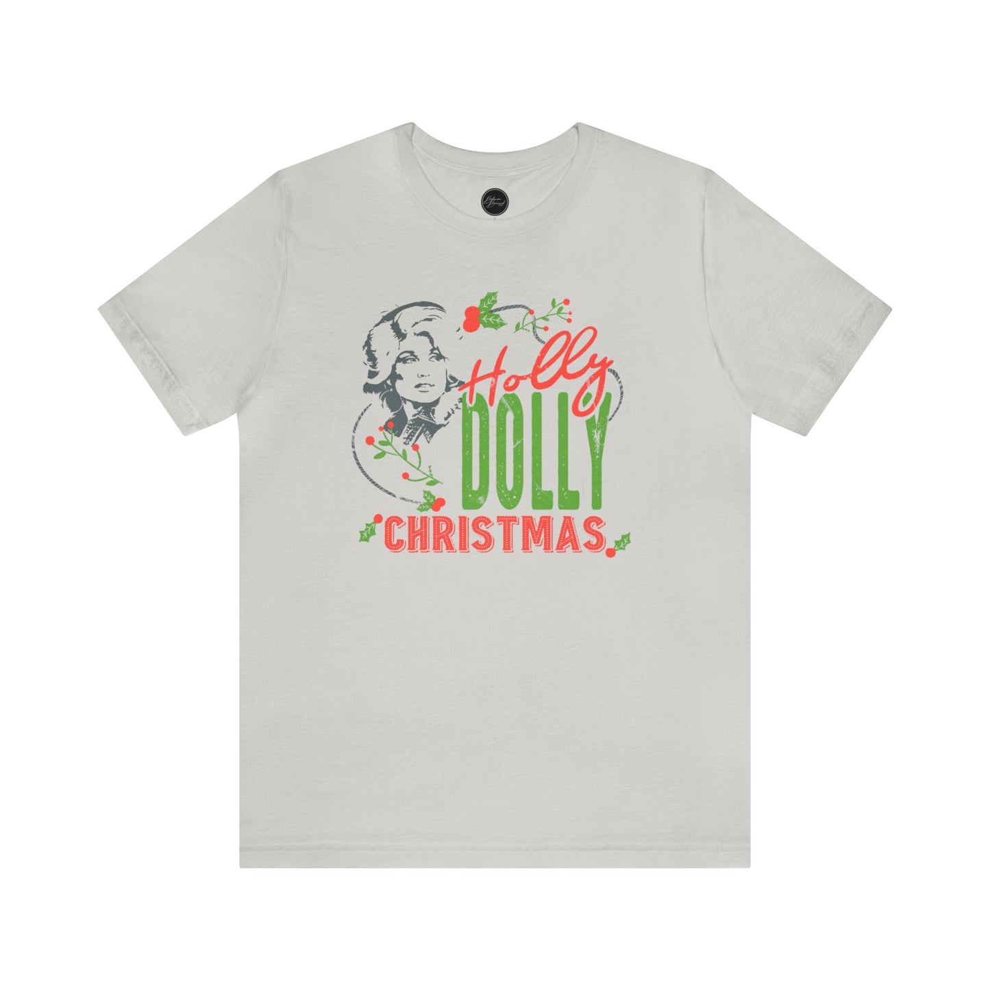 Holly Dolly Christmas Bella Jersey Short Sleeve Tee (Unisex)