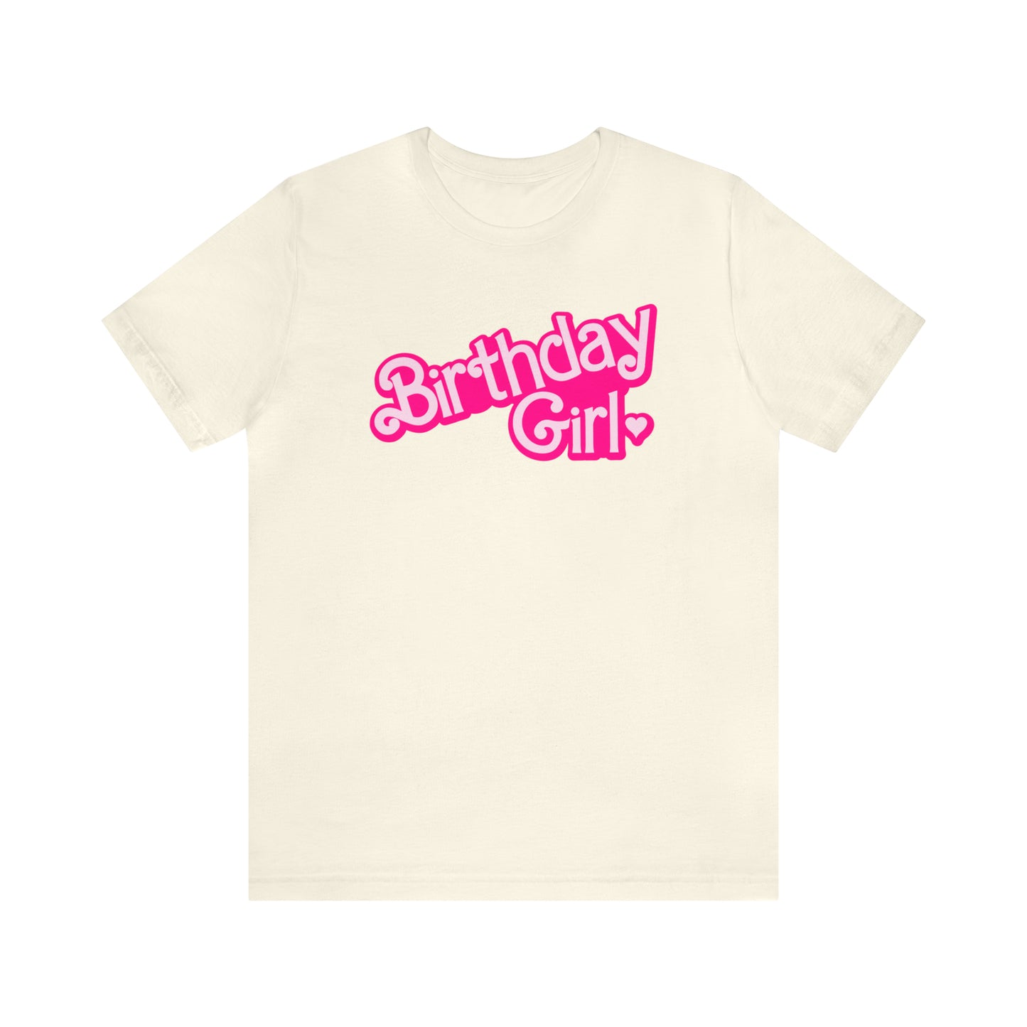 Birthday Girl Hot Pink Barbie Print T-Shirt -