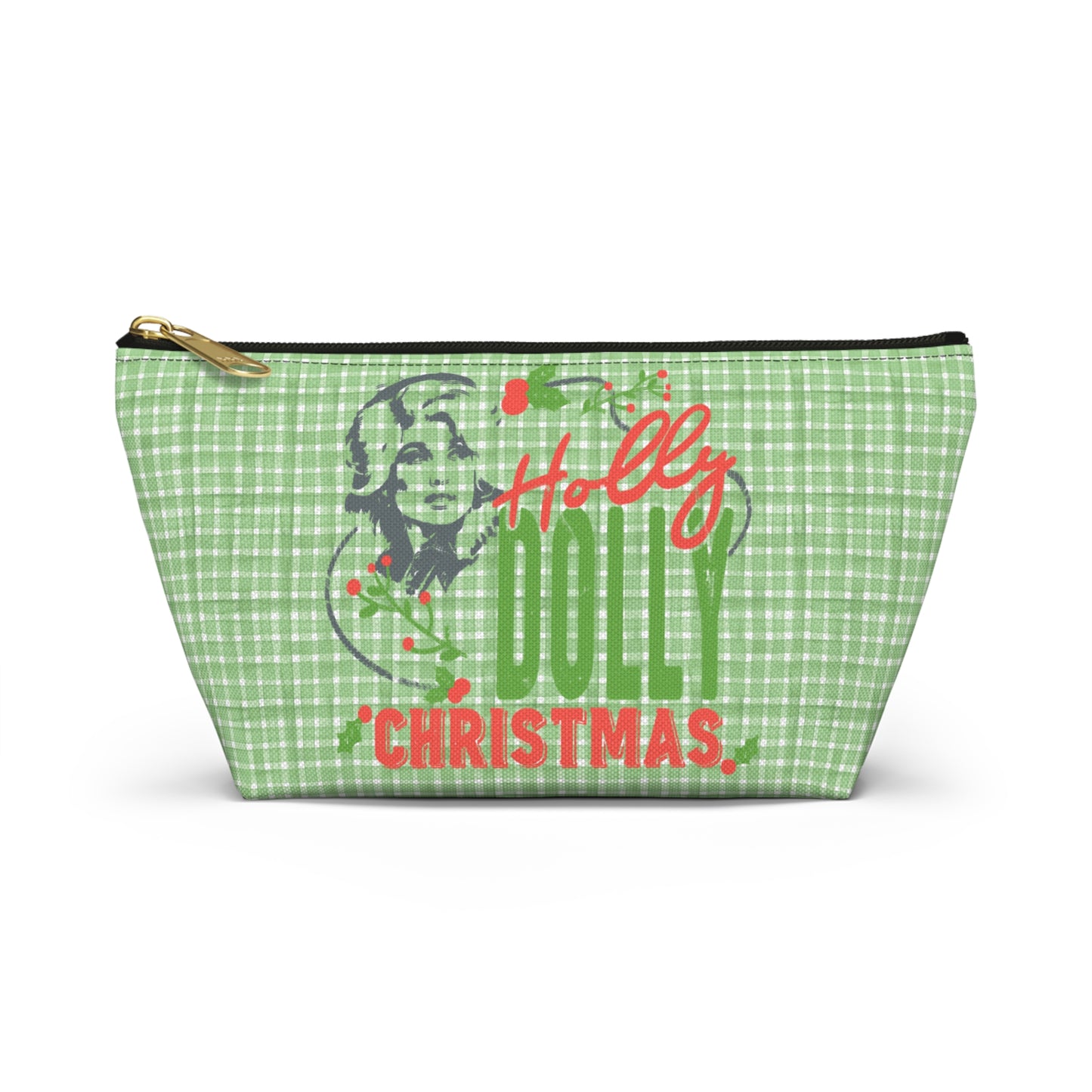 Holly Dolly Christmas Accessory Pouch w T-bottom