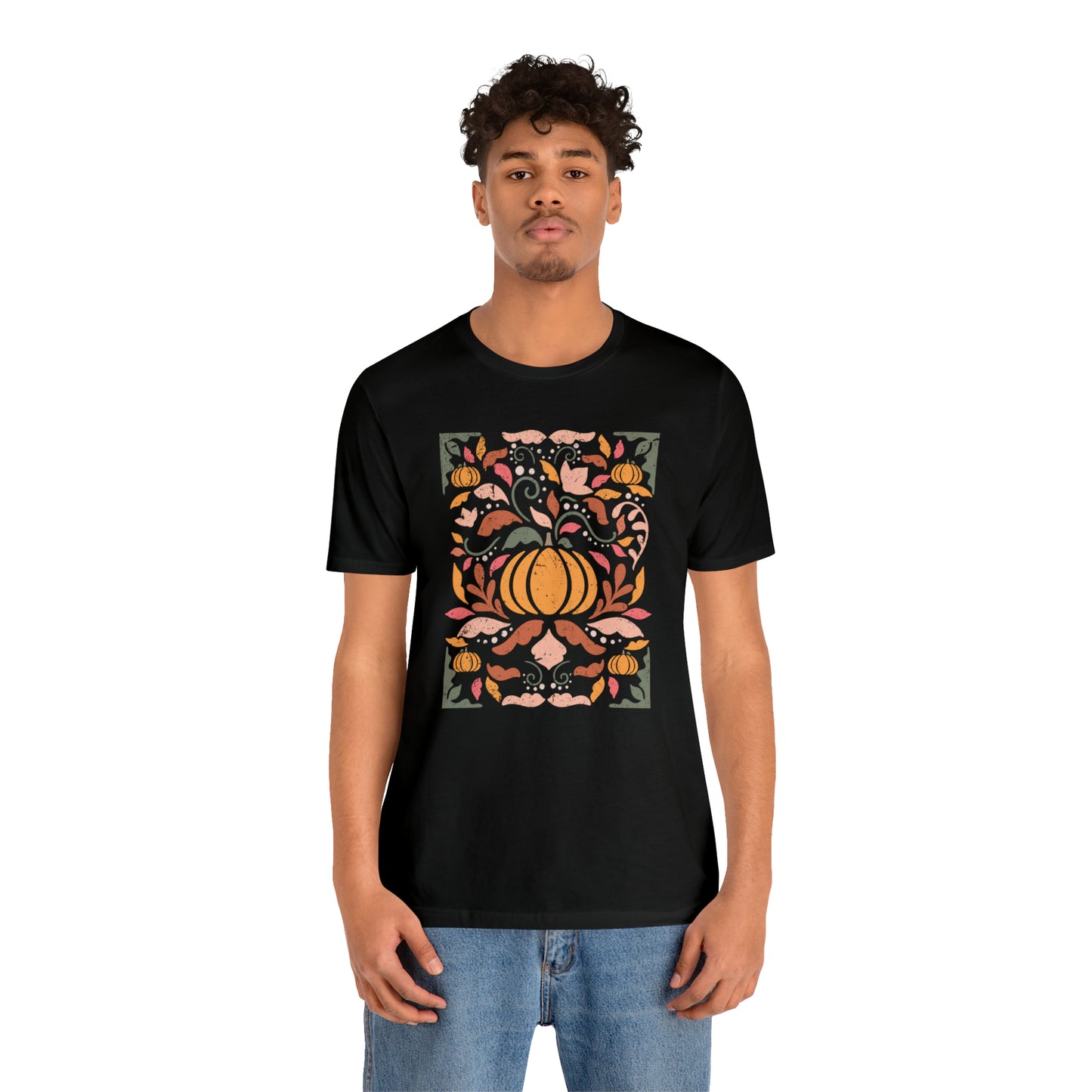 Distressed Boho Fall Floral Mural T-Shirt