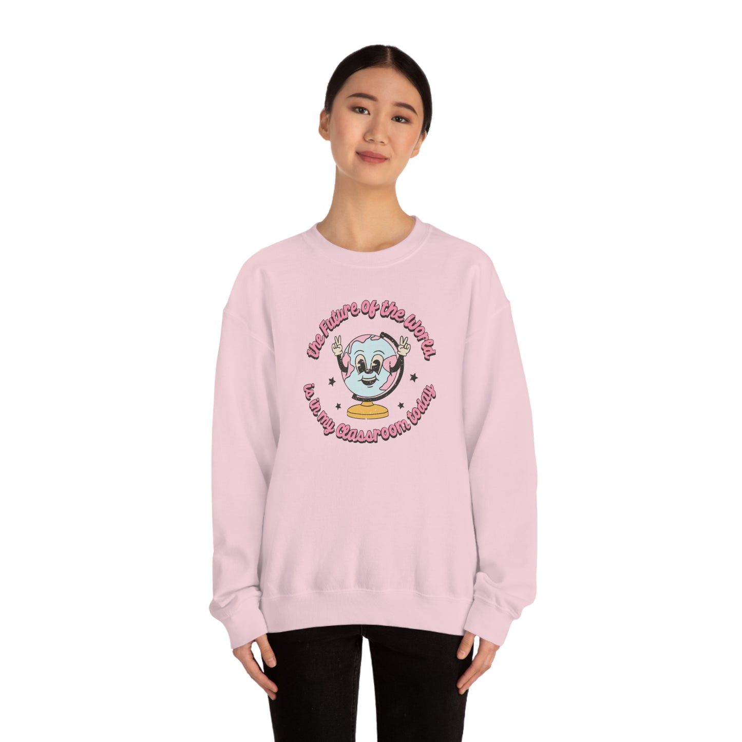 "The Future of the World is in My Classroom Today" - Unisex Heavy Blend™ Crewneck Sweatshirt