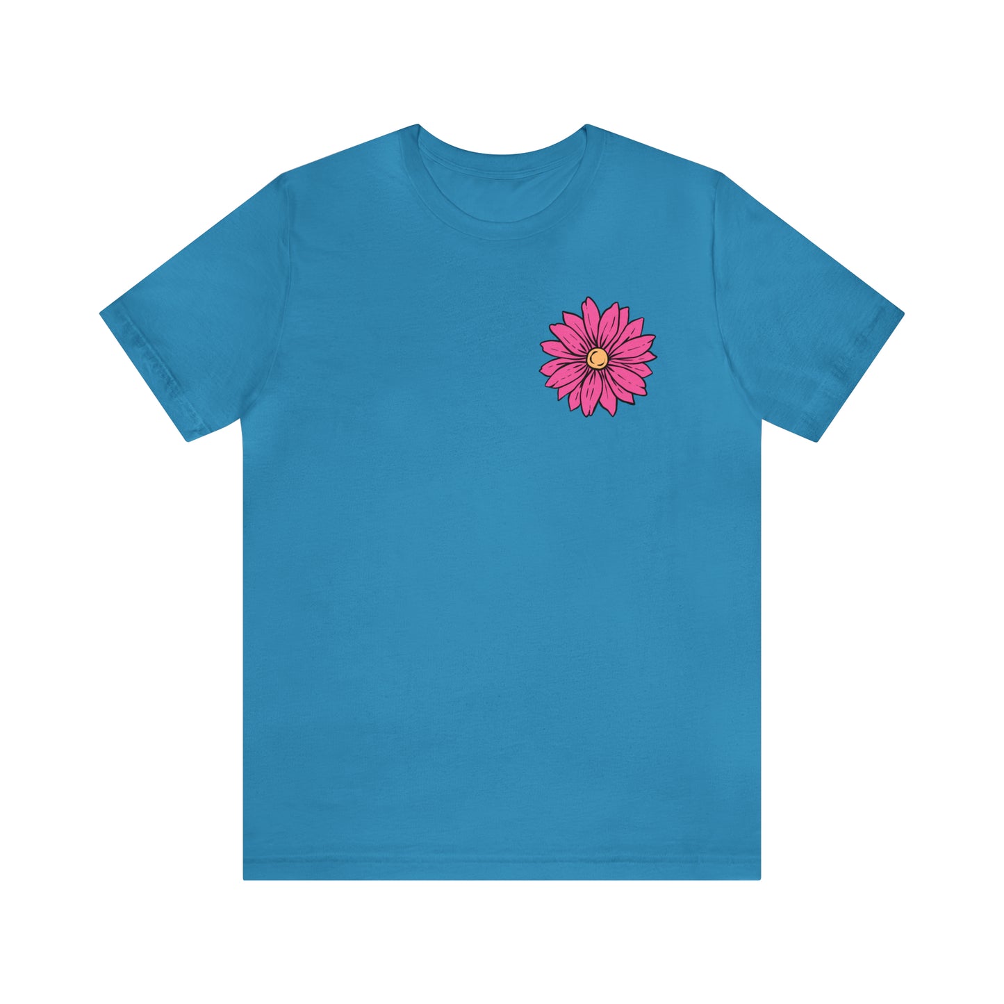 TWO SIDED Positive Energy T-Shirt (Flower on Front - Positive Energy on Back) Christian T-Shirt