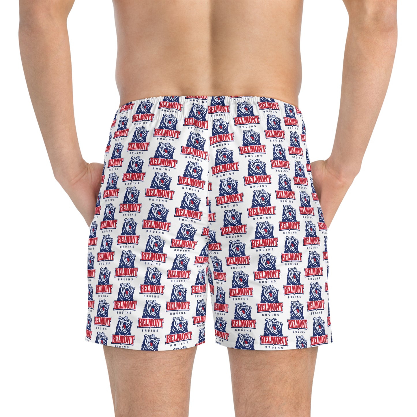 Belmont University Swim Trunks - White