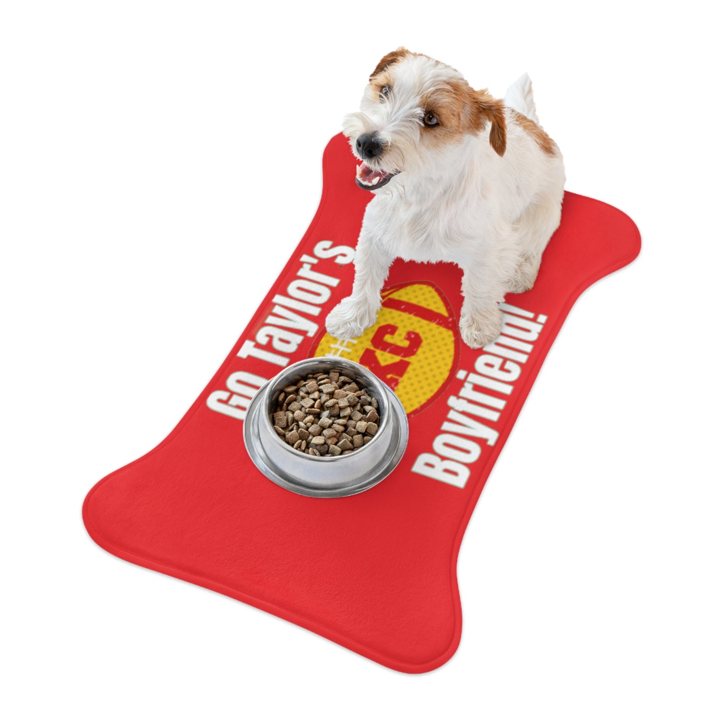 Go Taylor's Boyfriend Pet Feeding Mats - Red