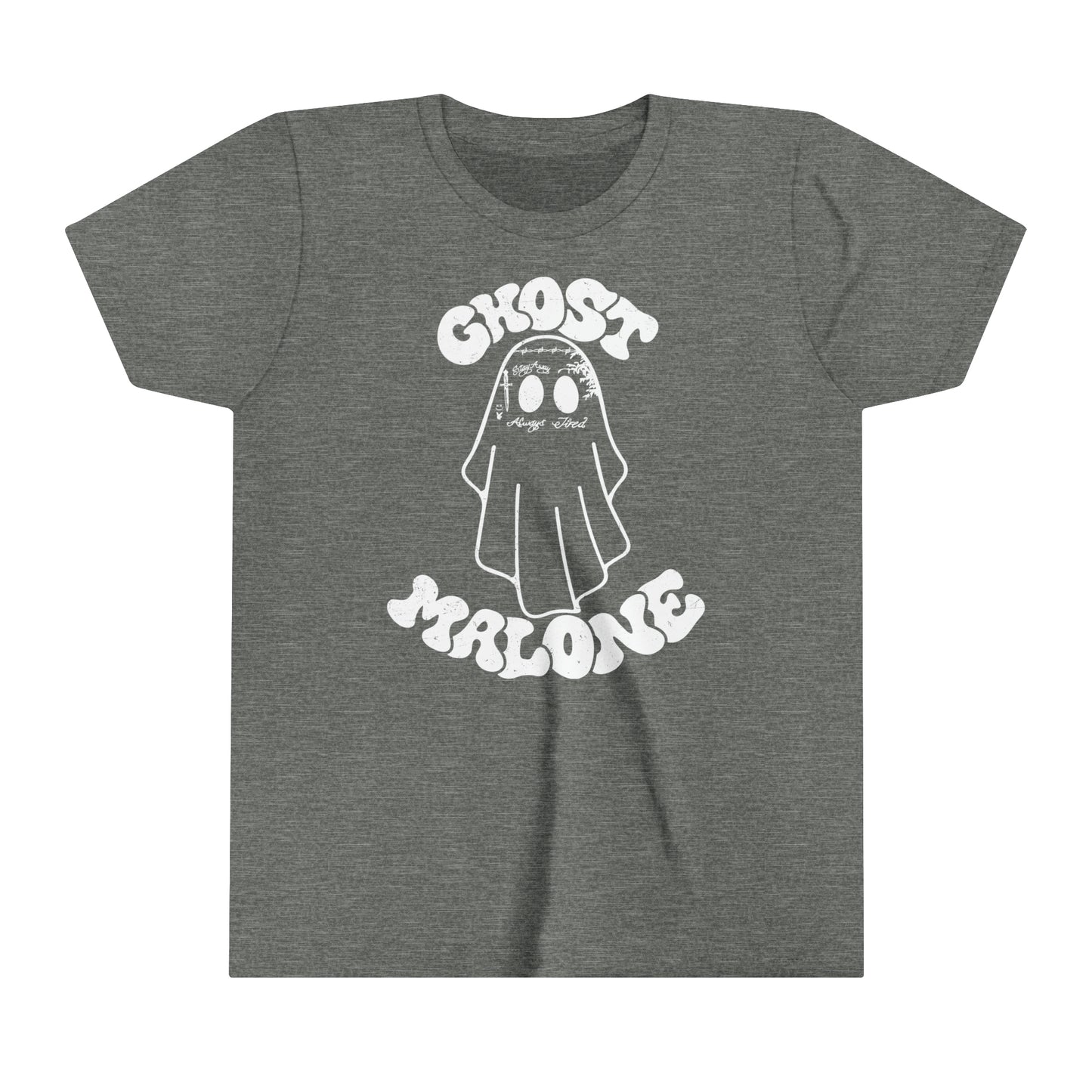 Ghost Malone Halloween Youth Short Sleeve Tee