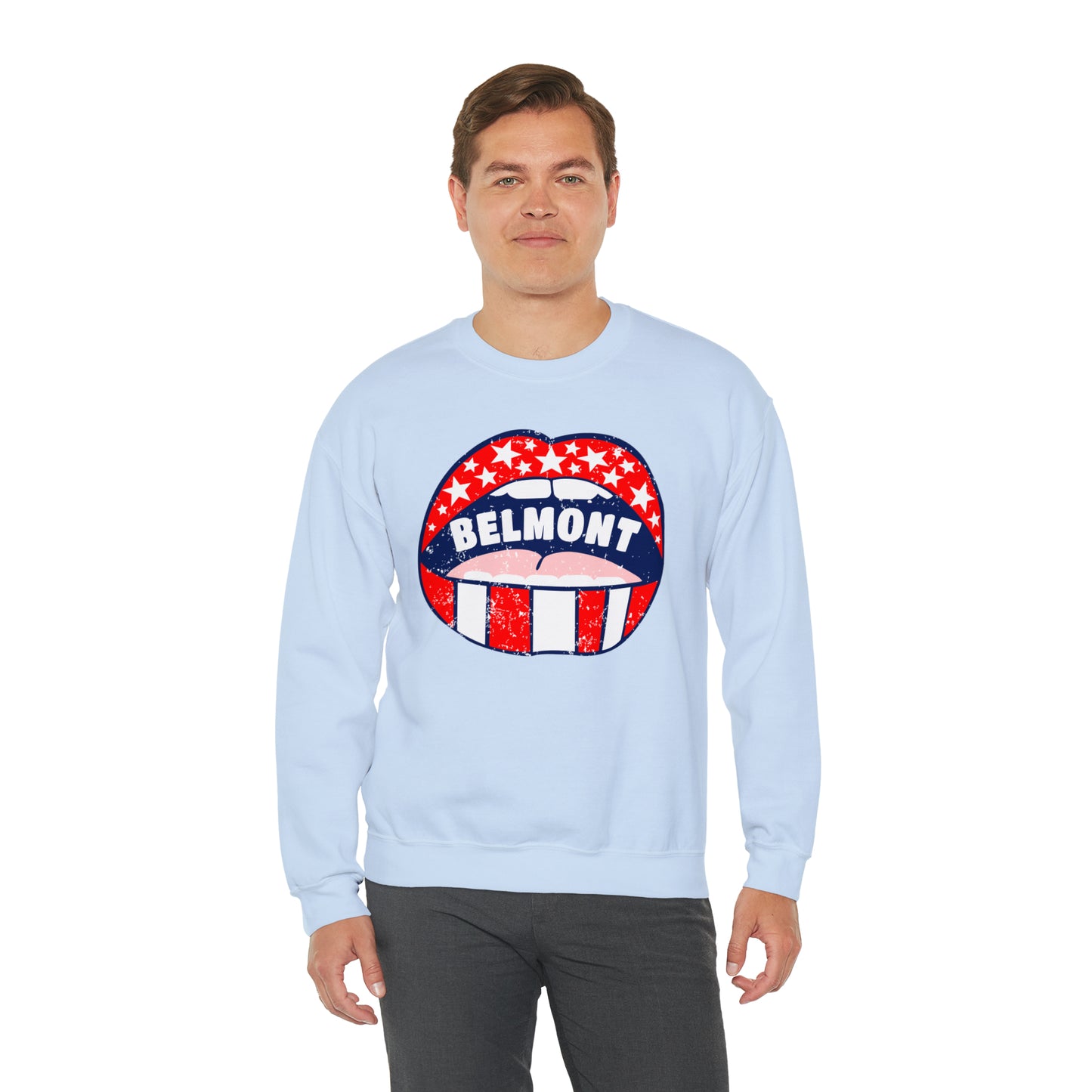 Belmont University Lips Crewneck Sweatshirt