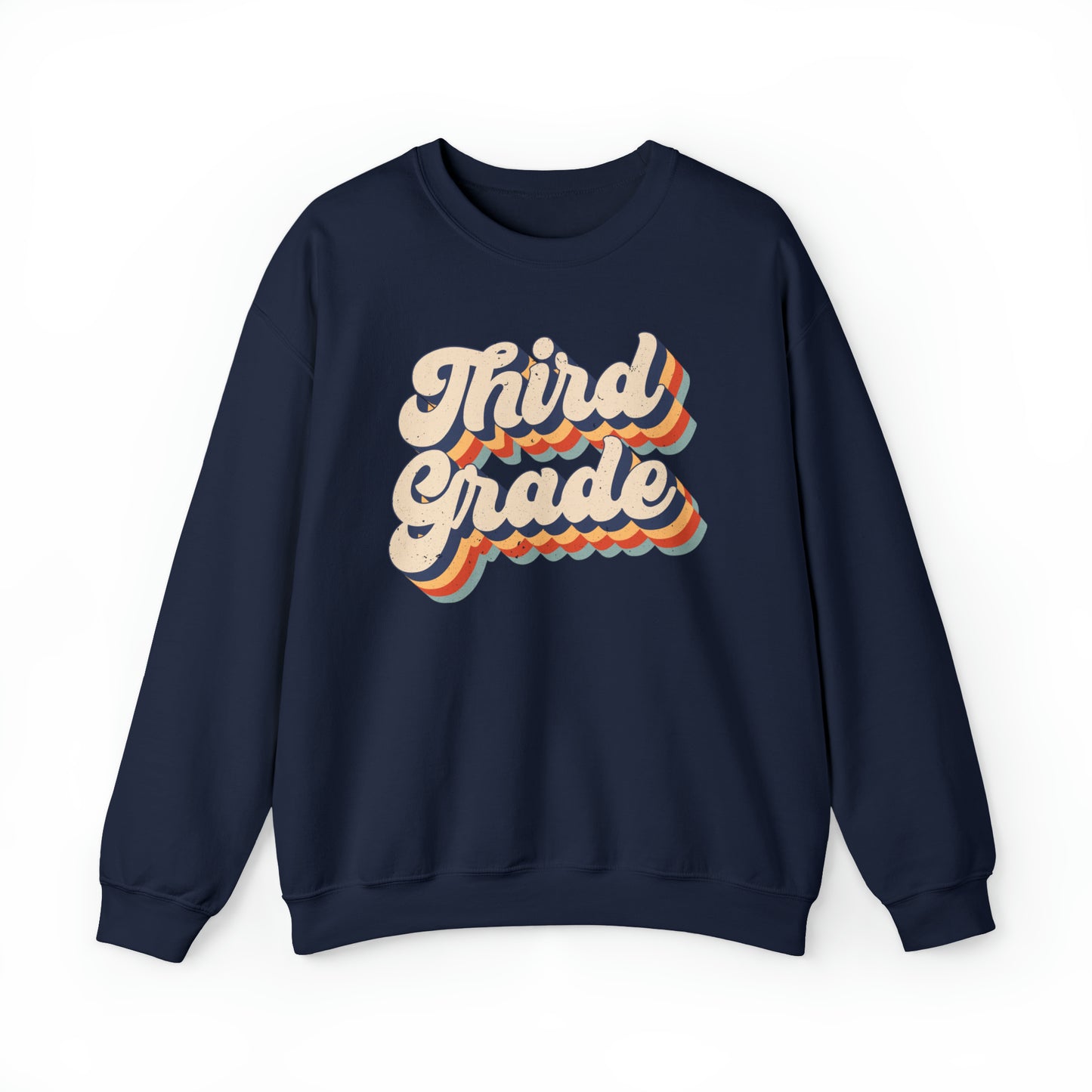 Retro Third Grade Unisex Heavy Blend™ Crewneck Sweatshirt