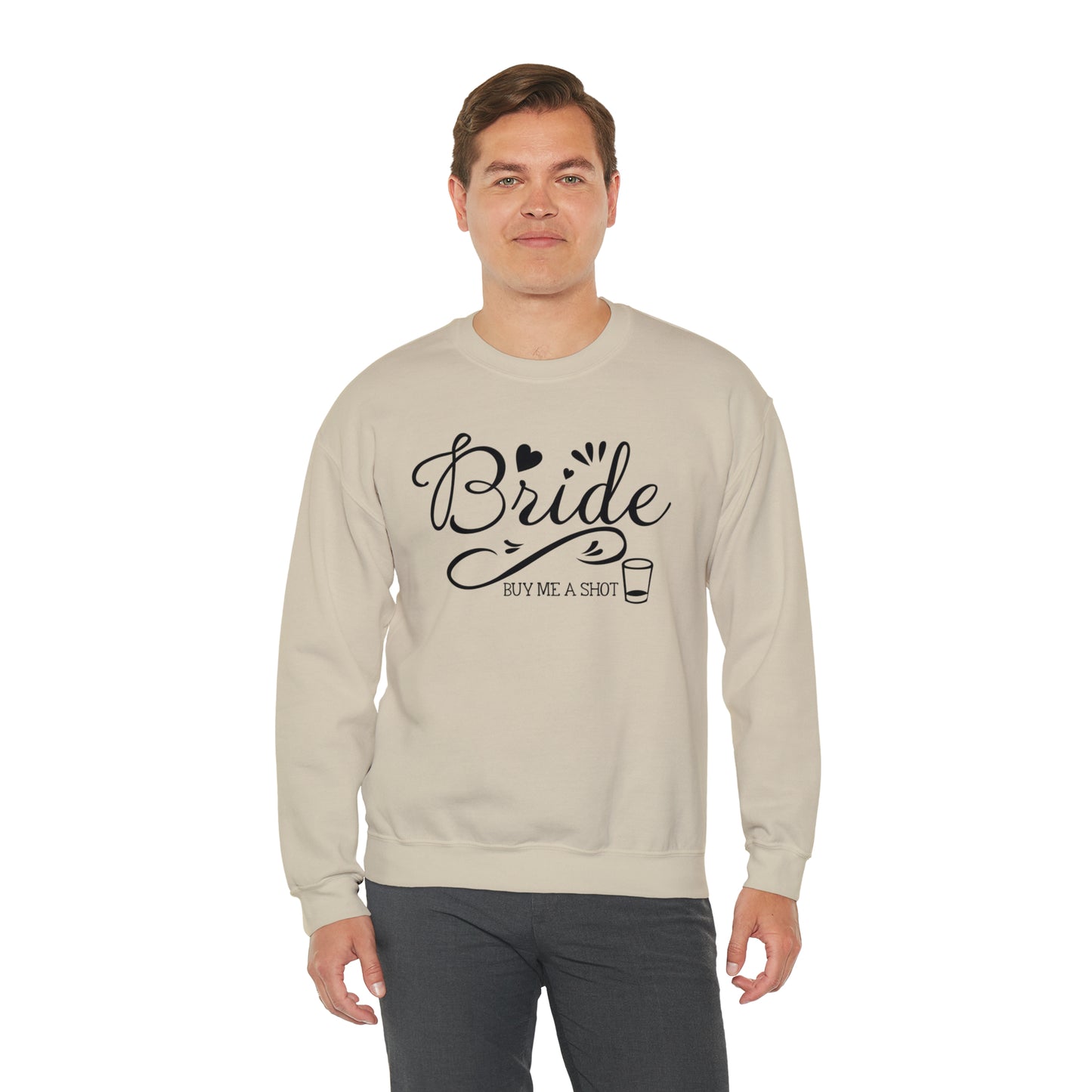 Bride Buy Me a Shot Unisex Heavy Blend™ Crewneck Sweatshirt