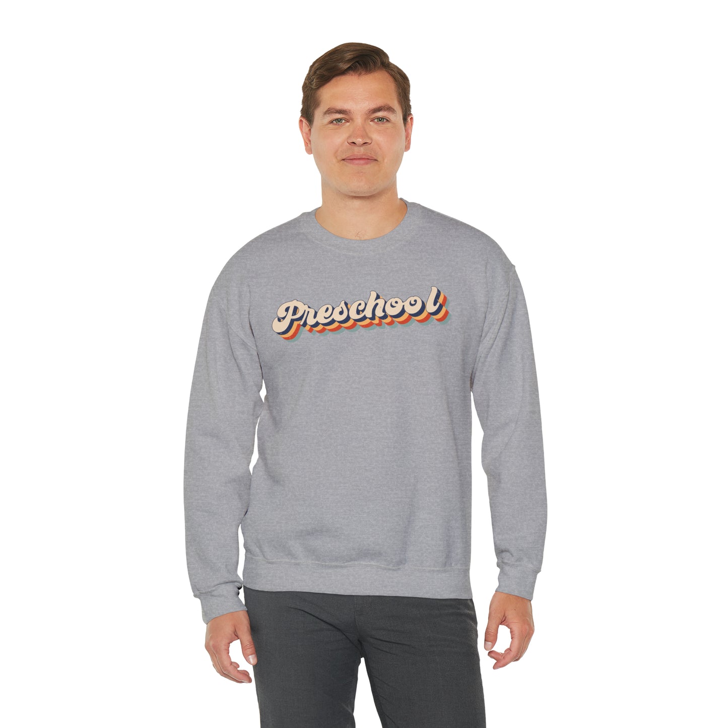 Retro Preschool Unisex Heavy Blend™ Crewneck Sweatshirt