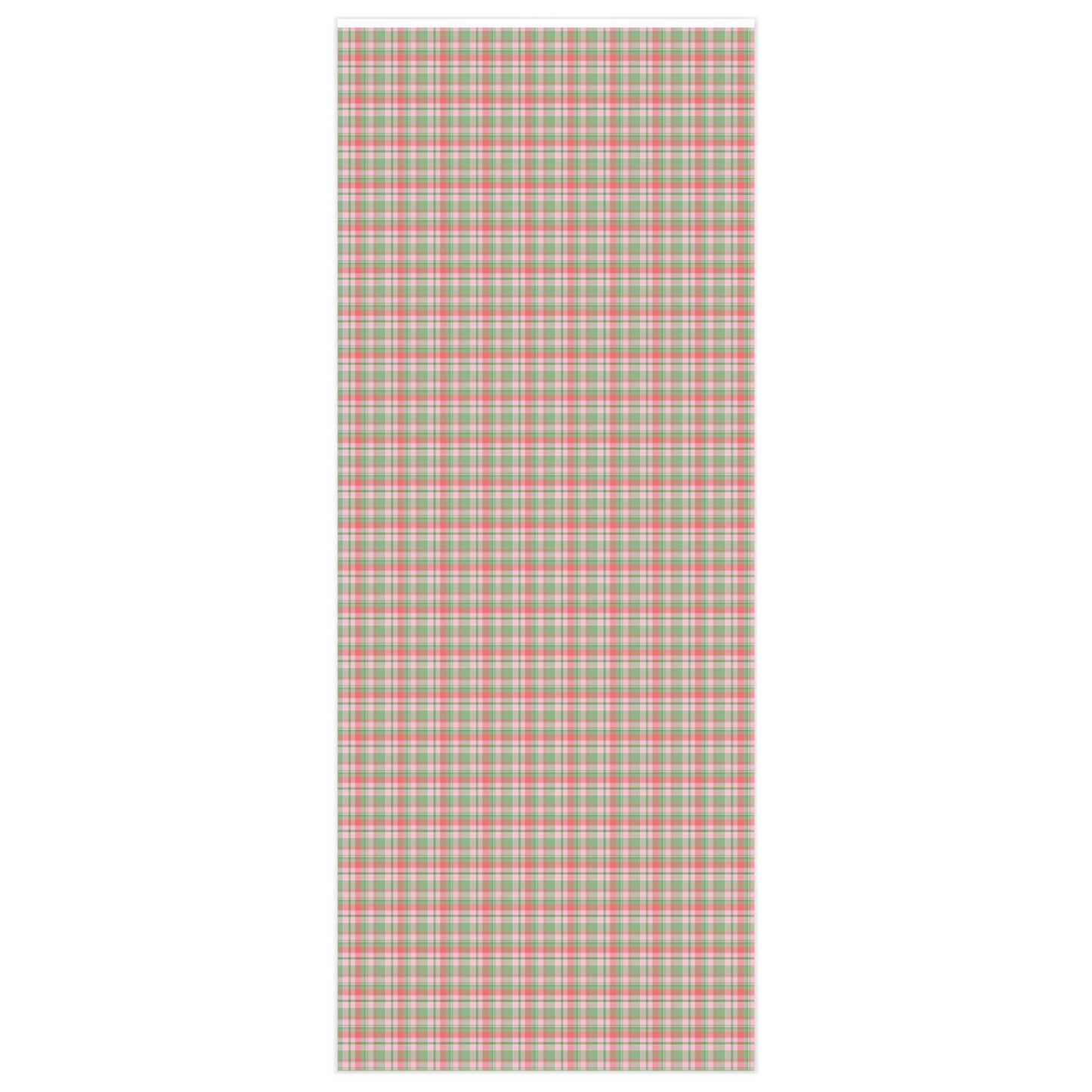 Pink and Green Plaid Wrapping Paper