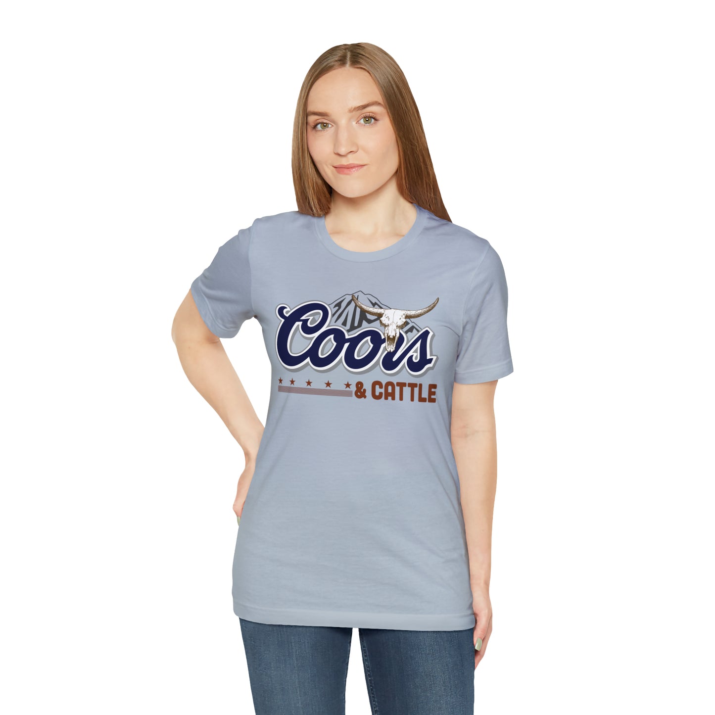 Beer and Cattle Unisex Jersey Short Sleeve Tee