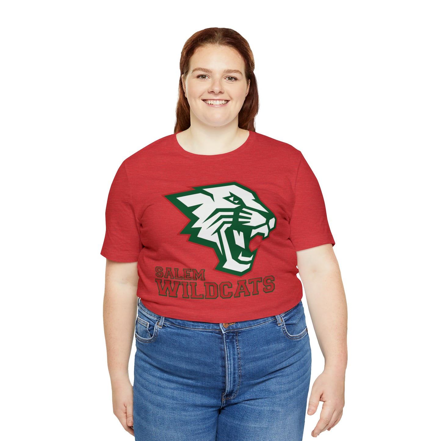 Salem Wildcats Jersey Short Sleeve Tee - Red Print