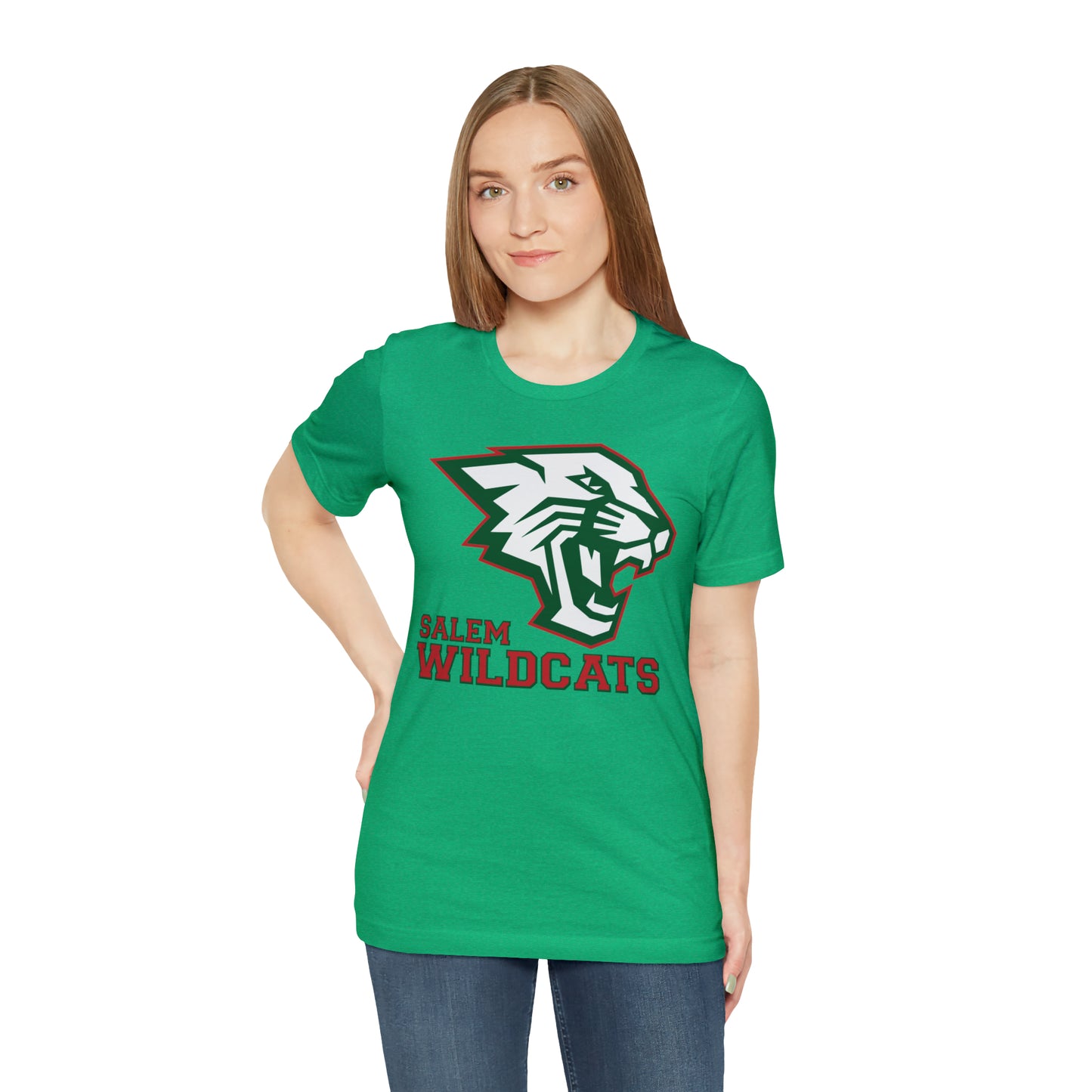 Salem Wildcats Jersey Short Sleeve Tee - Red Print