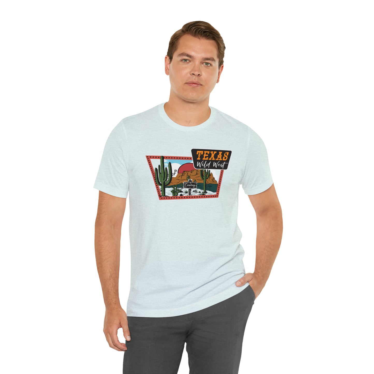 Texas Wild West Unisex Jersey Short Sleeve Tees