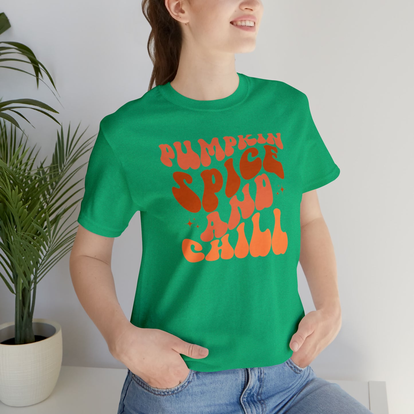 Pumpkin Spice and Chill Teacher T-Shirt