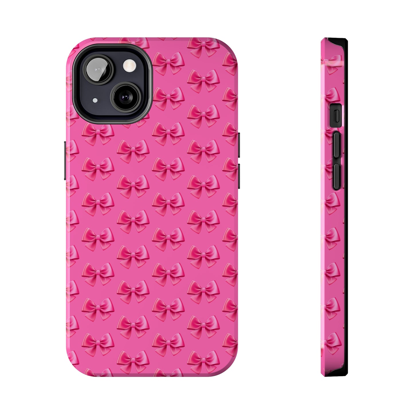 Barbie Pink Bows Themed Tough Phone Cases