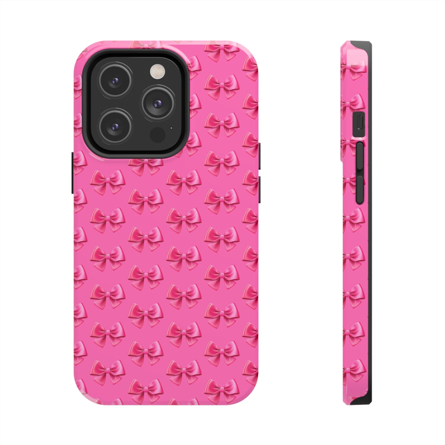 Barbie Pink Bows Themed Tough Phone Cases