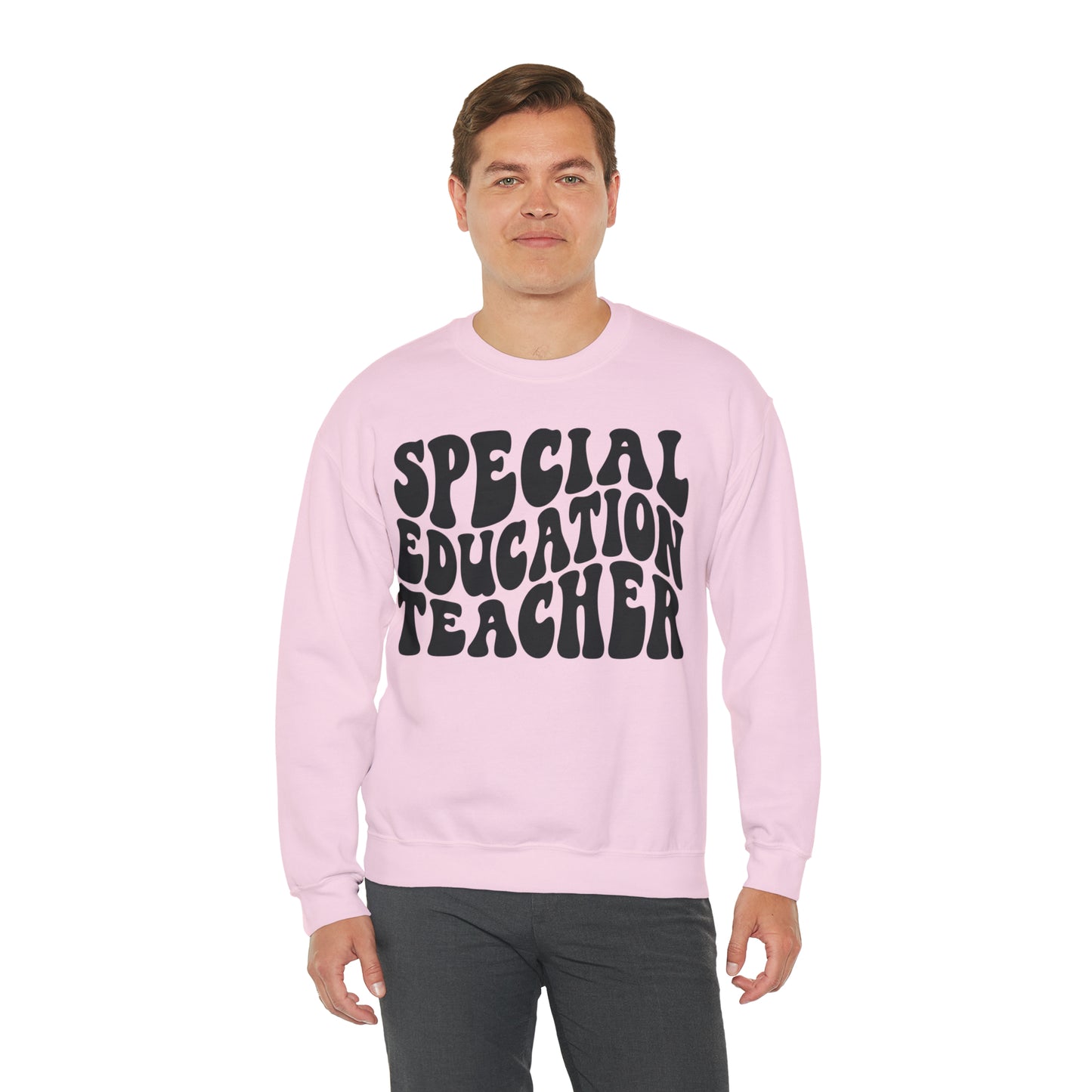 Special Education Teacher Black Logo Unisex Heavy Blend™ Crewneck Sweatshirt