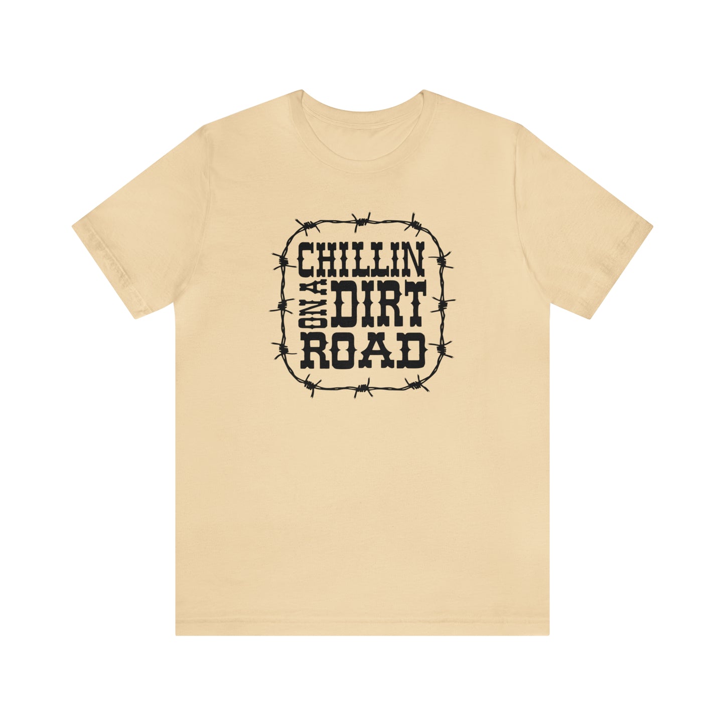 "Chillin' on a Dirt Road" Unisex Jersey Short Sleeve Tee