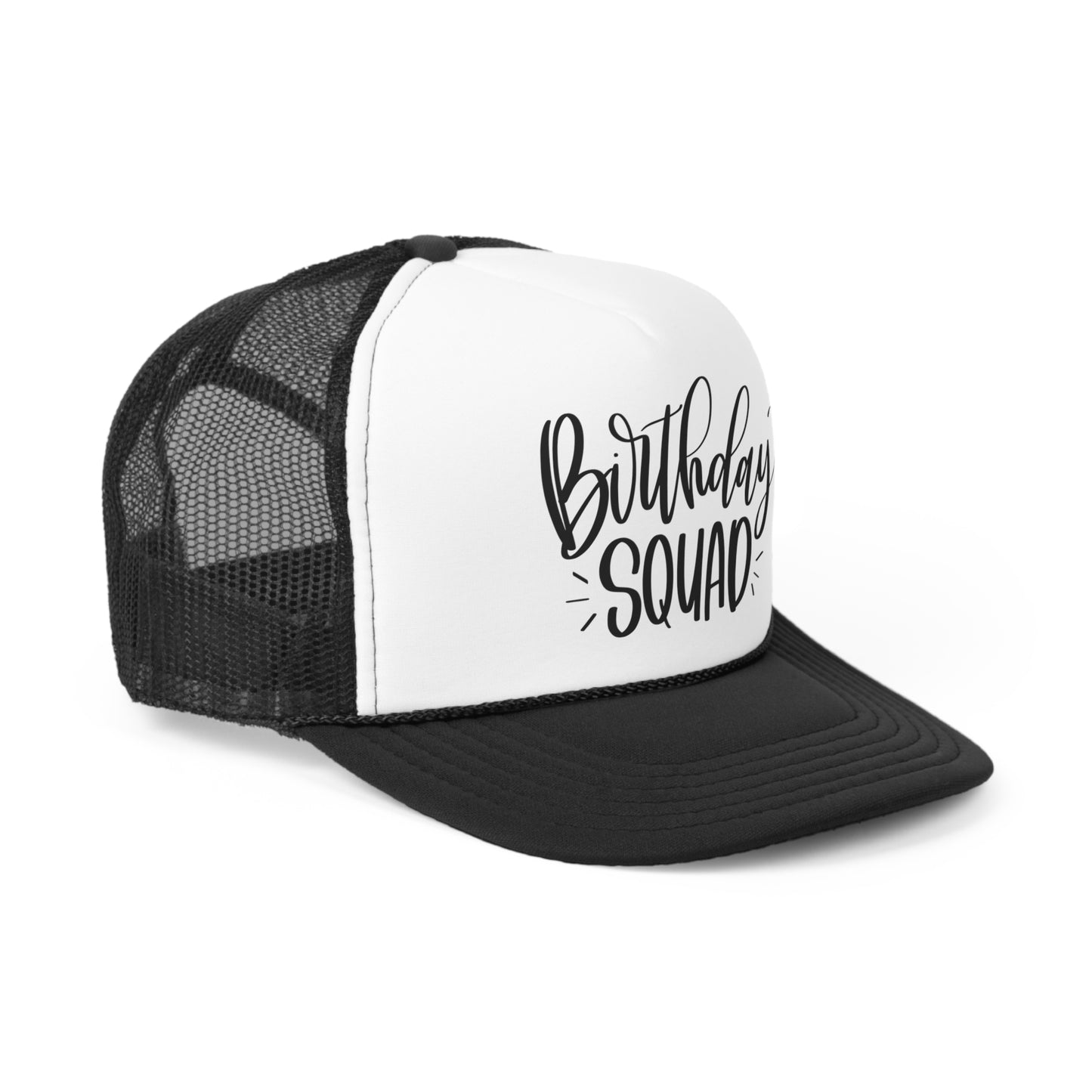 Birthday Squad Tall Trucker Caps