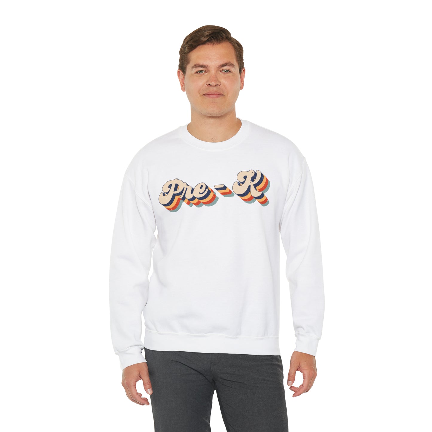 Retro Pre-K Unisex Heavy Blend™ Crewneck Sweatshirt