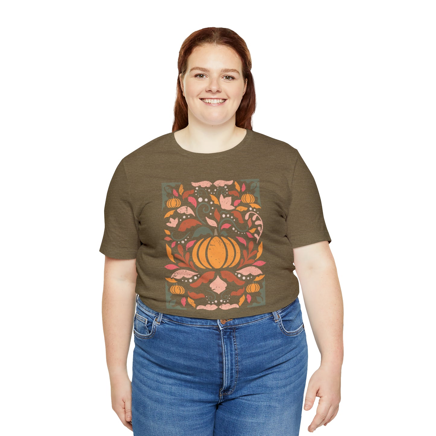 Distressed Boho Fall Floral Mural T-Shirt