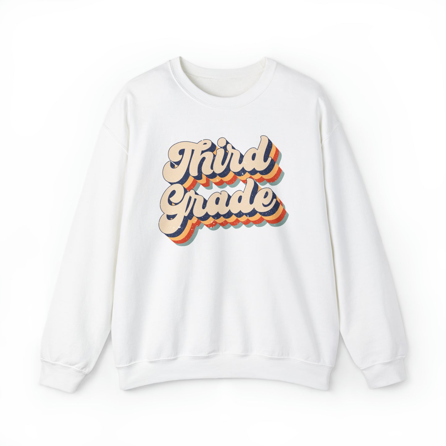 Retro Third Grade Unisex Heavy Blend™ Crewneck Sweatshirt