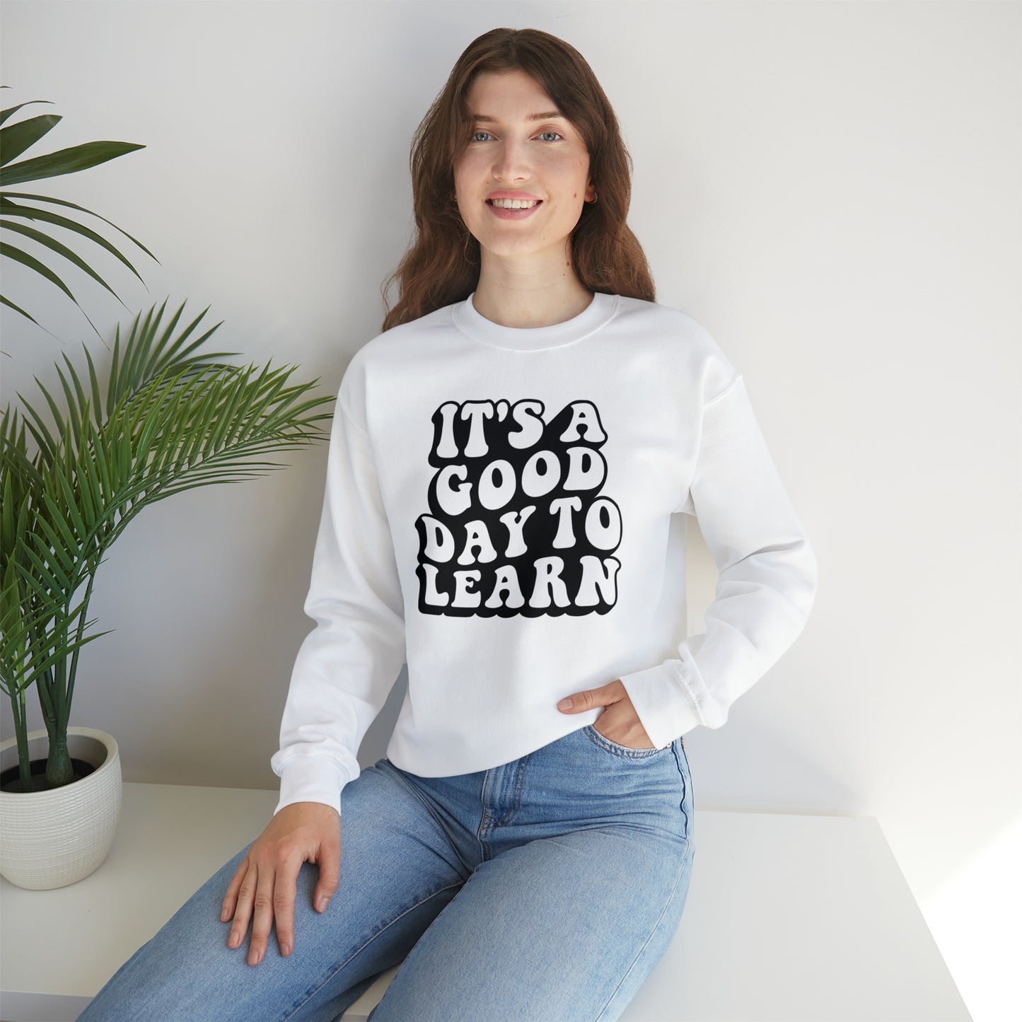 It's a Good Day to Learn Unisex Heavy Blend™ Crewneck Sweatshirt