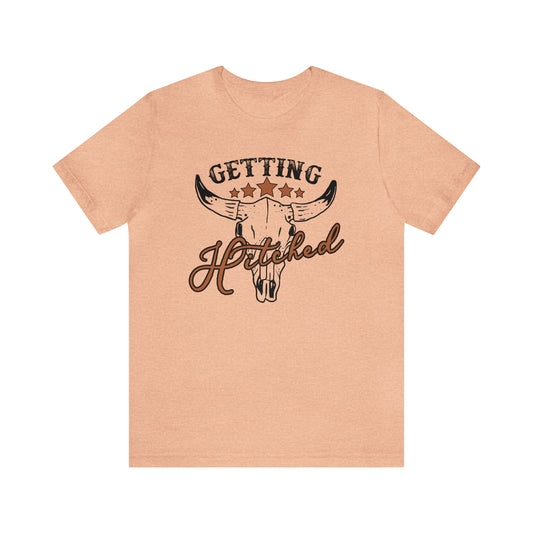 Vintage Getting Hitched Bride T-Shirt