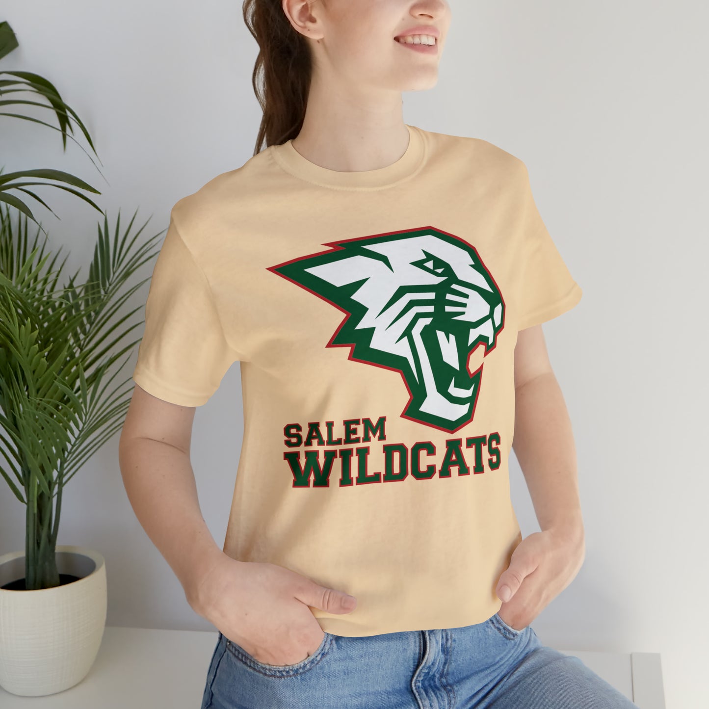 Salem Wildcats Jersey Short Sleeve Tee - Green Print