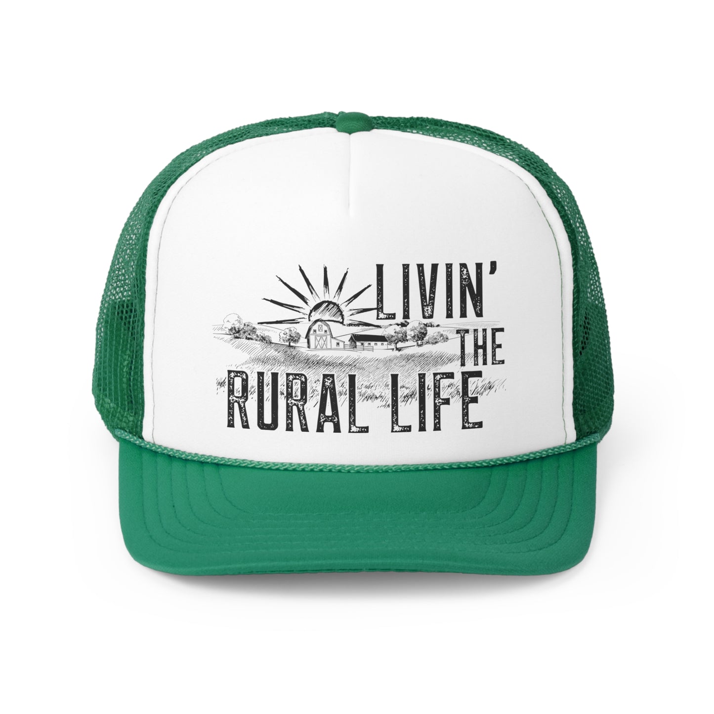 Living the Rural Life Tall Trucker Caps