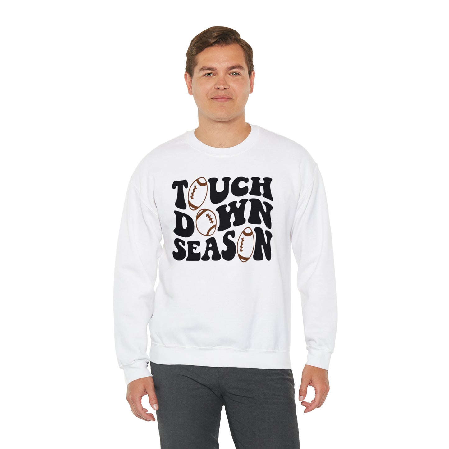 Touch Down Season Heavy Blend™ Crewneck Sweatshirt