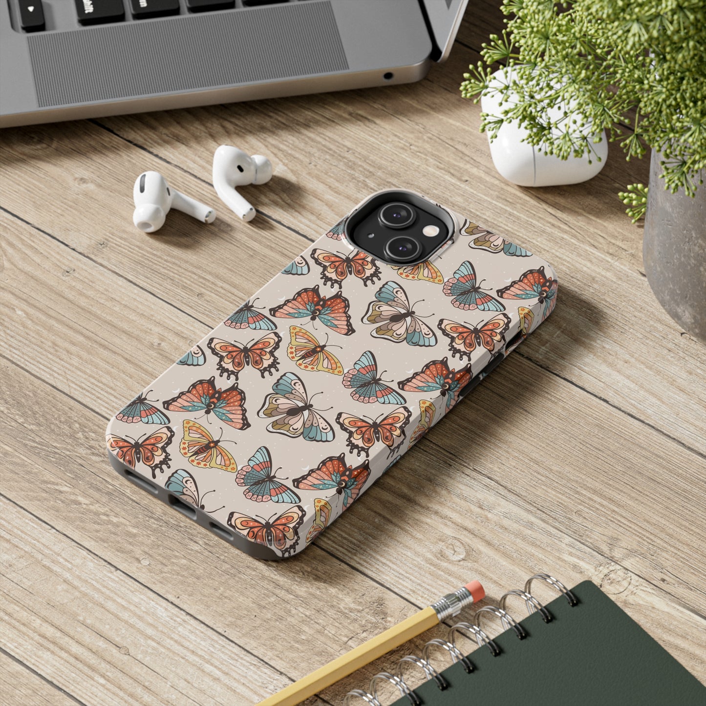 Butterfly Brown Tough Phone Cases