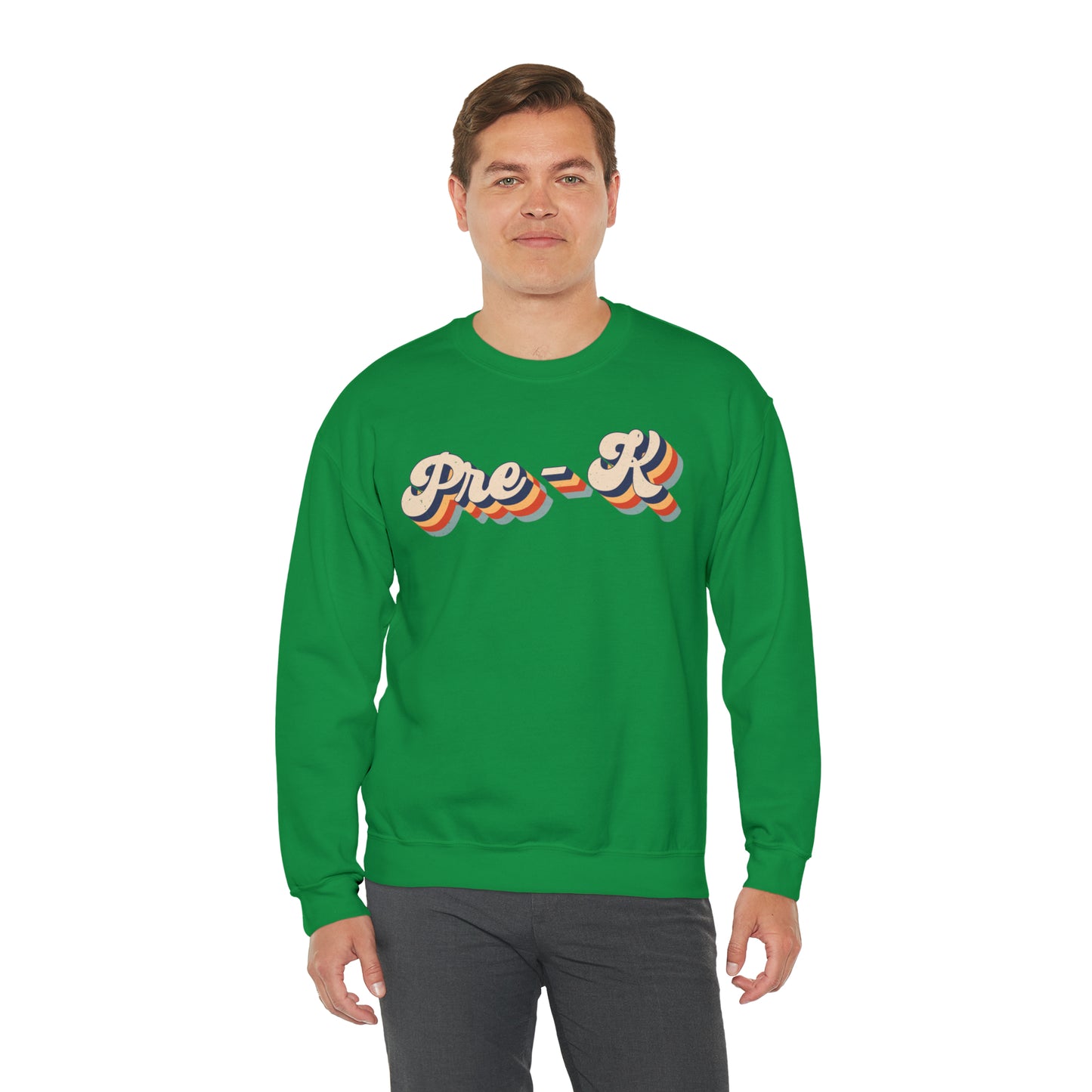 Retro Pre-K Unisex Heavy Blend™ Crewneck Sweatshirt