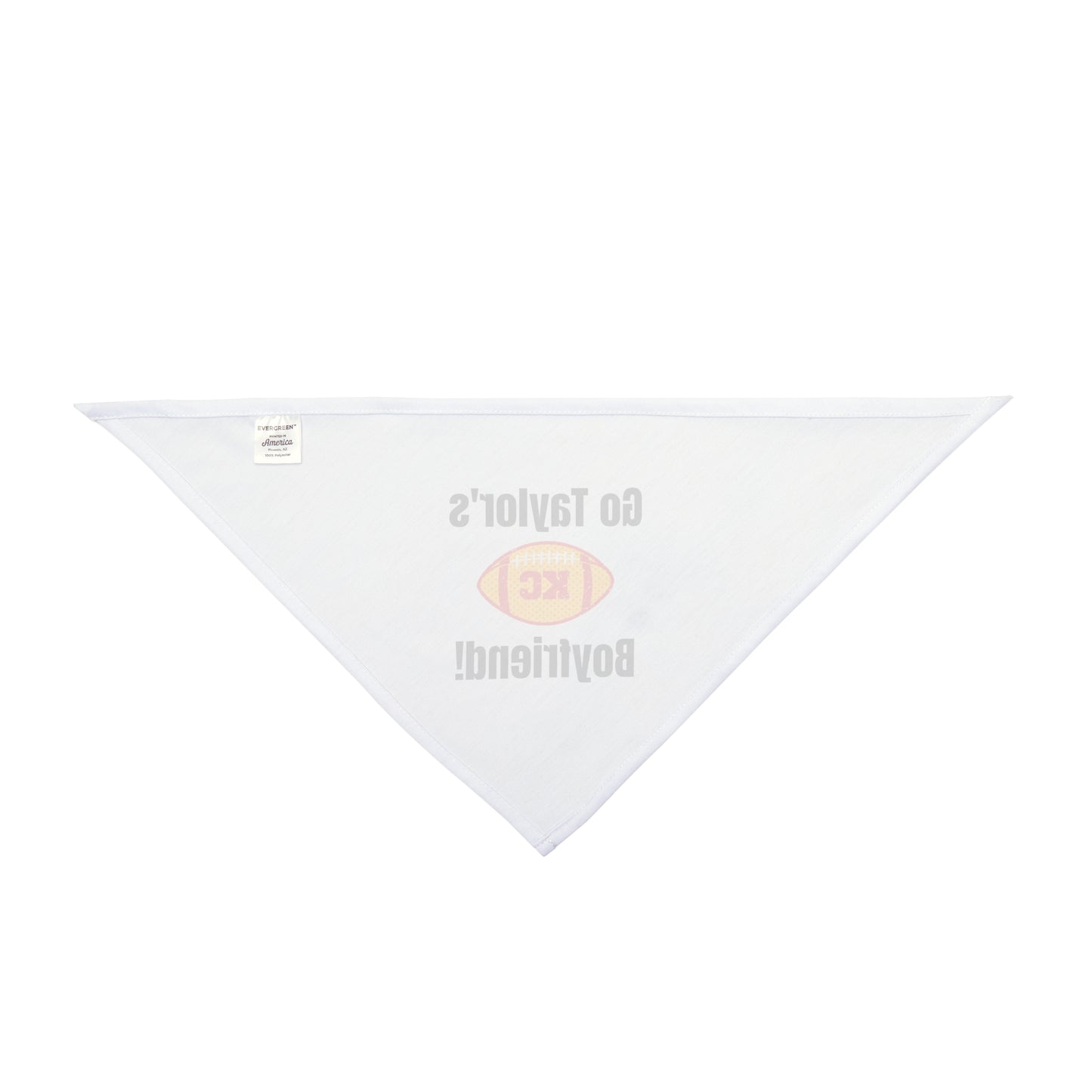 Go Taylor's Boyfriend Regular Tie Pet Bandana - White