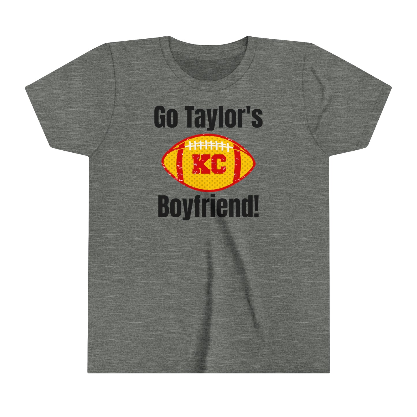 Go Taylor's Boyfriend Swift and Kelce Football Youth Short Sleeve Tee