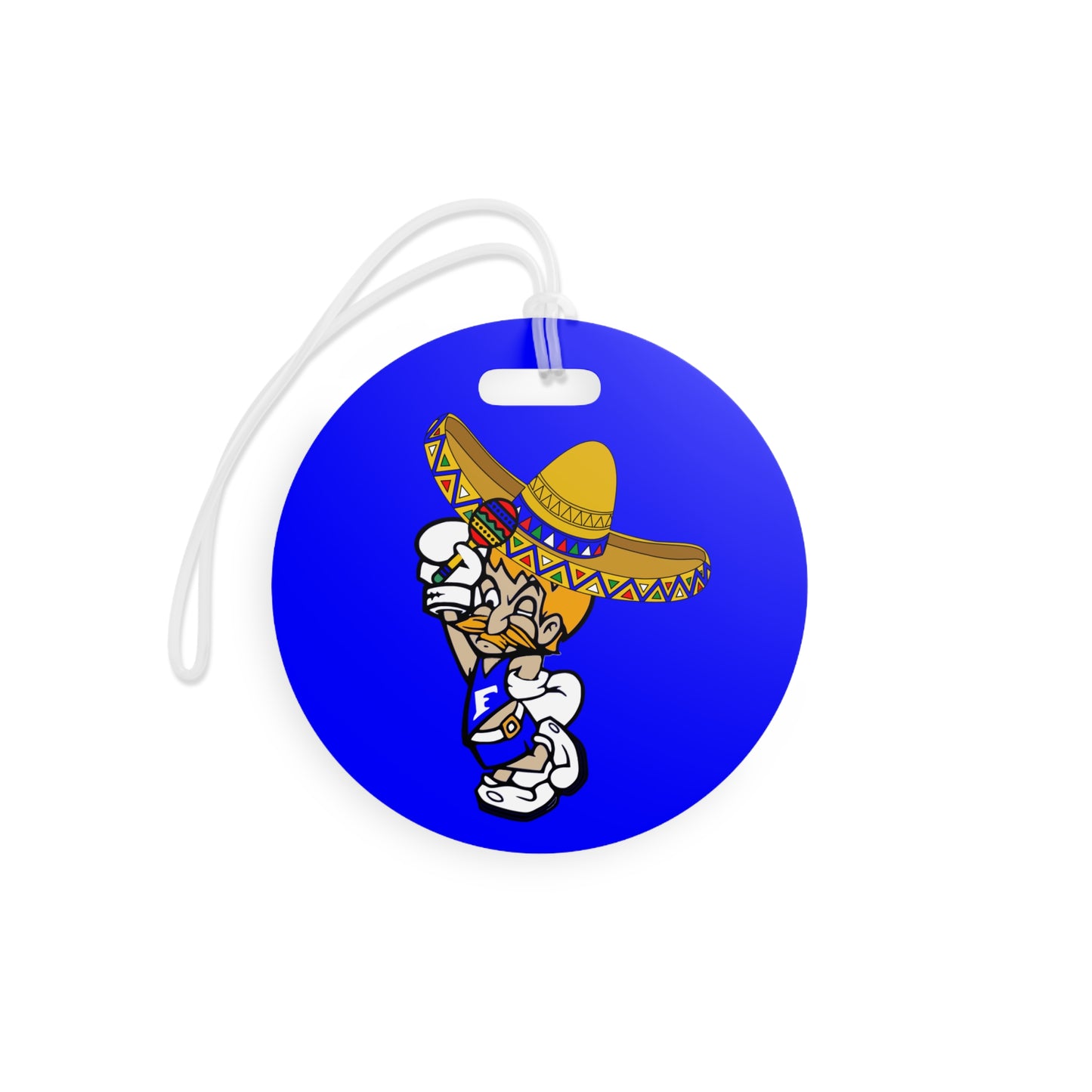 Sombrero Midget Luggage Tags - Blue