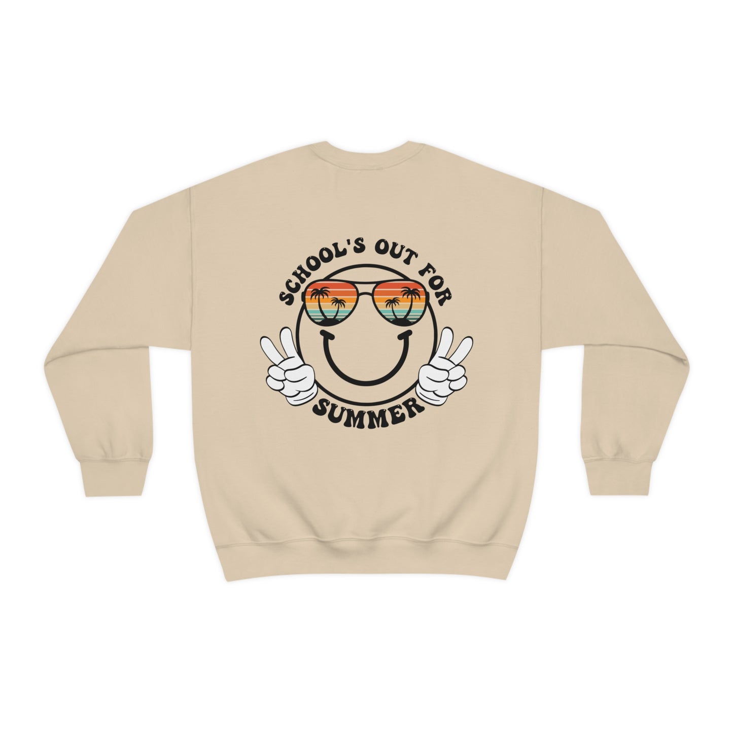 "Schools Out for Summer" Front & Back Design - Unisex Heavy Blend™ Crewneck Sweatshirt