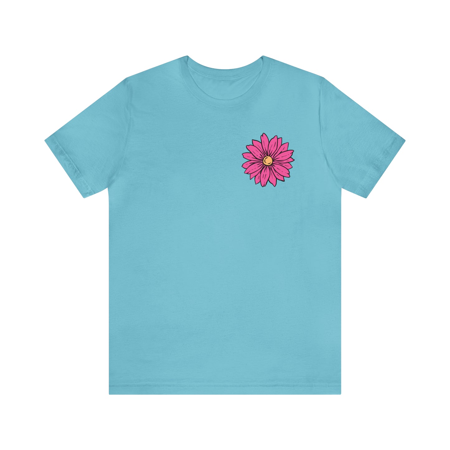 TWO SIDED Positive Energy T-Shirt (Flower on Front - Positive Energy on Back) Christian T-Shirt