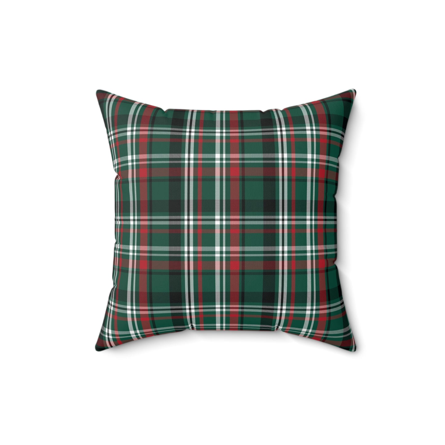 Christmas Plaid/ Holiday Polyester Square Pillow