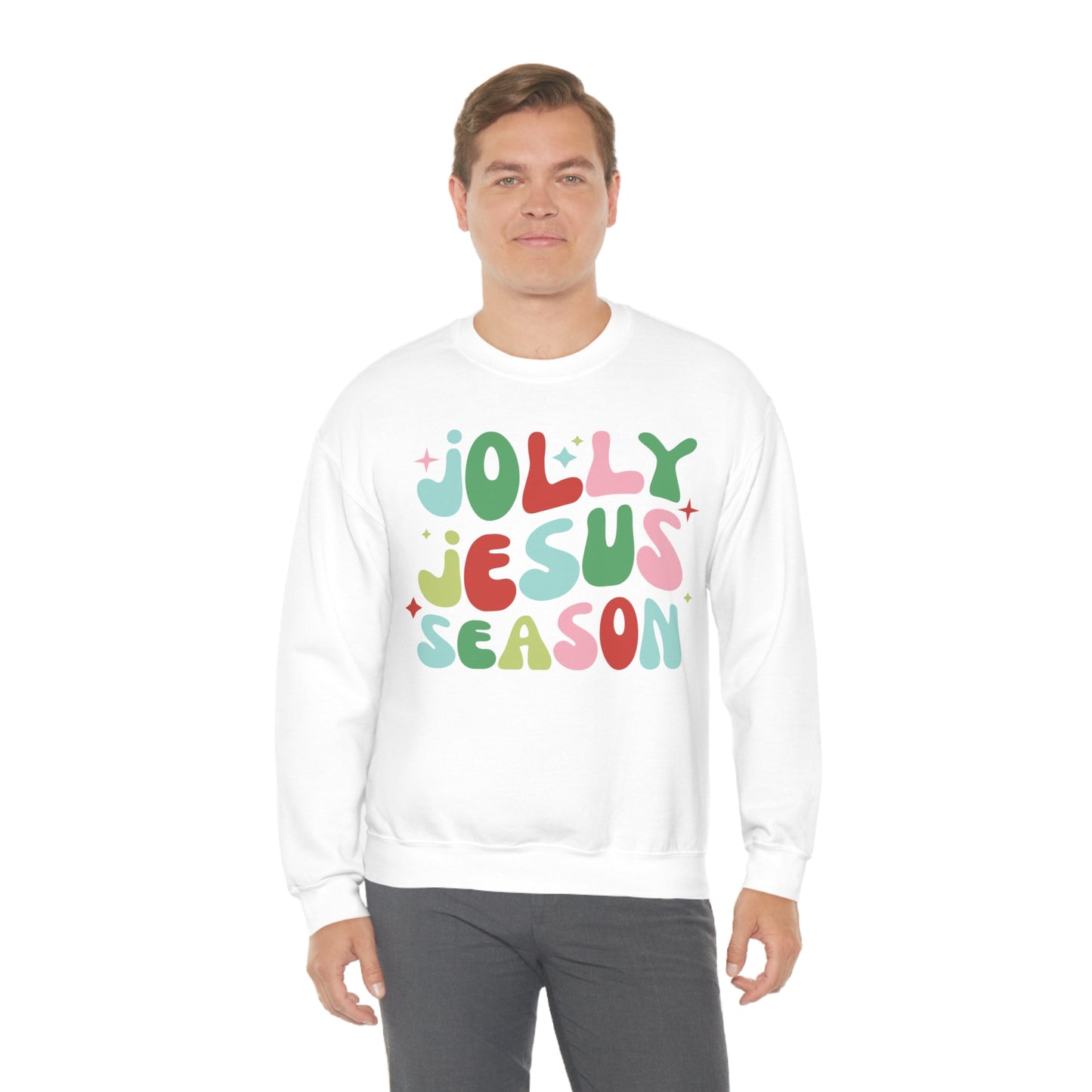 Jolly Jesus Season Heavyweight Crewneck Sweatshirt