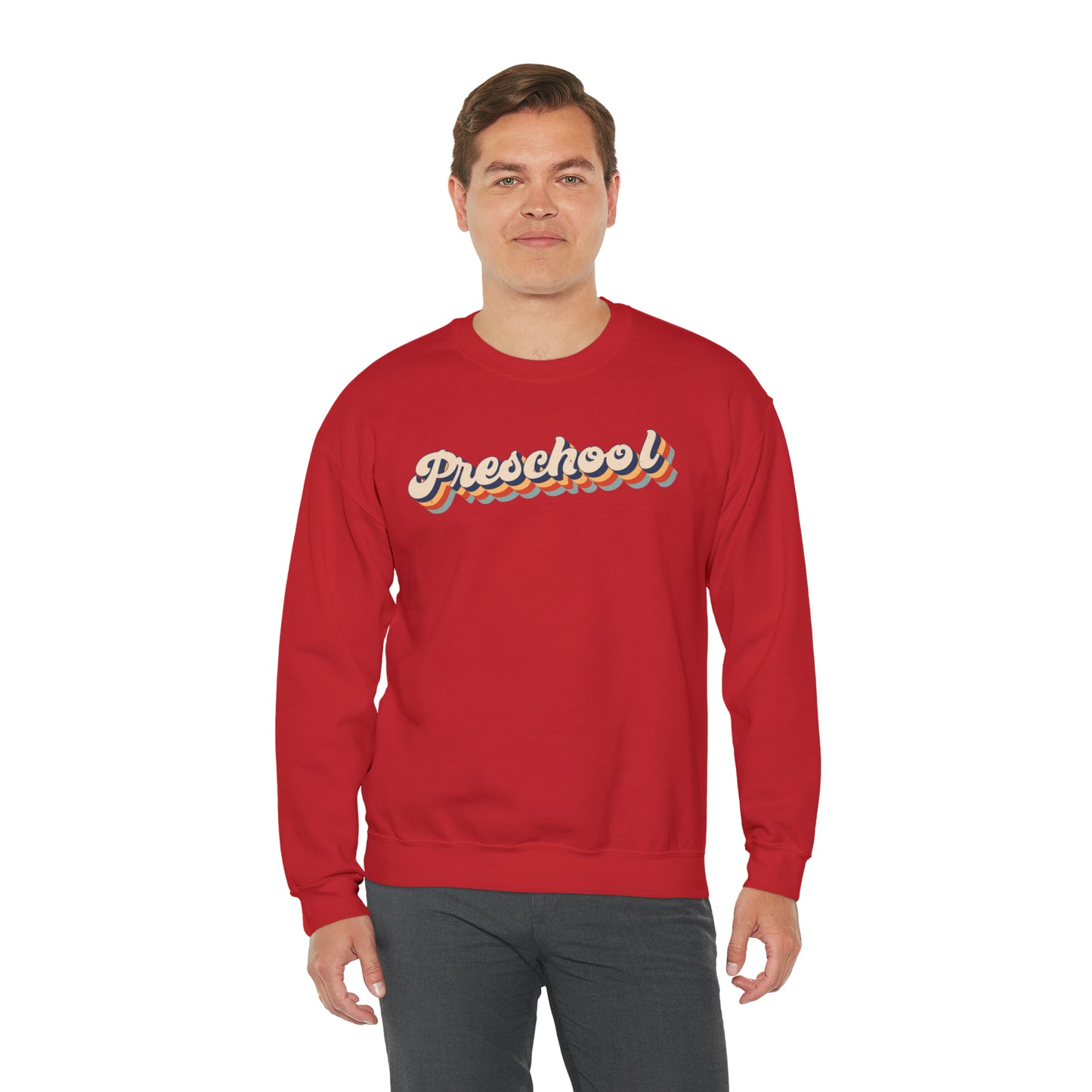 Retro Preschool Unisex Heavy Blend™ Crewneck Sweatshirt