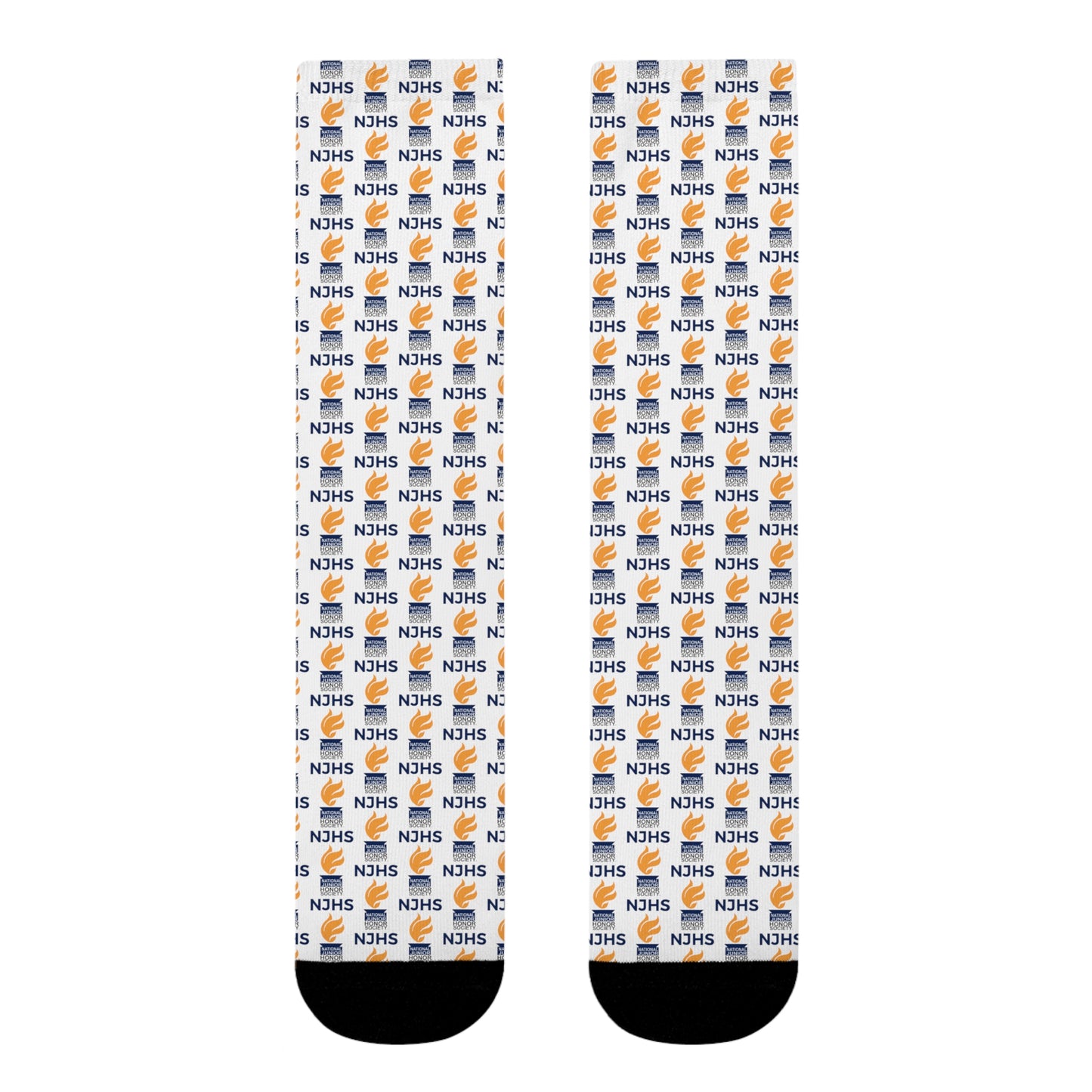 NJHS Torch LogoSublimation Crew Socks (EU) - White