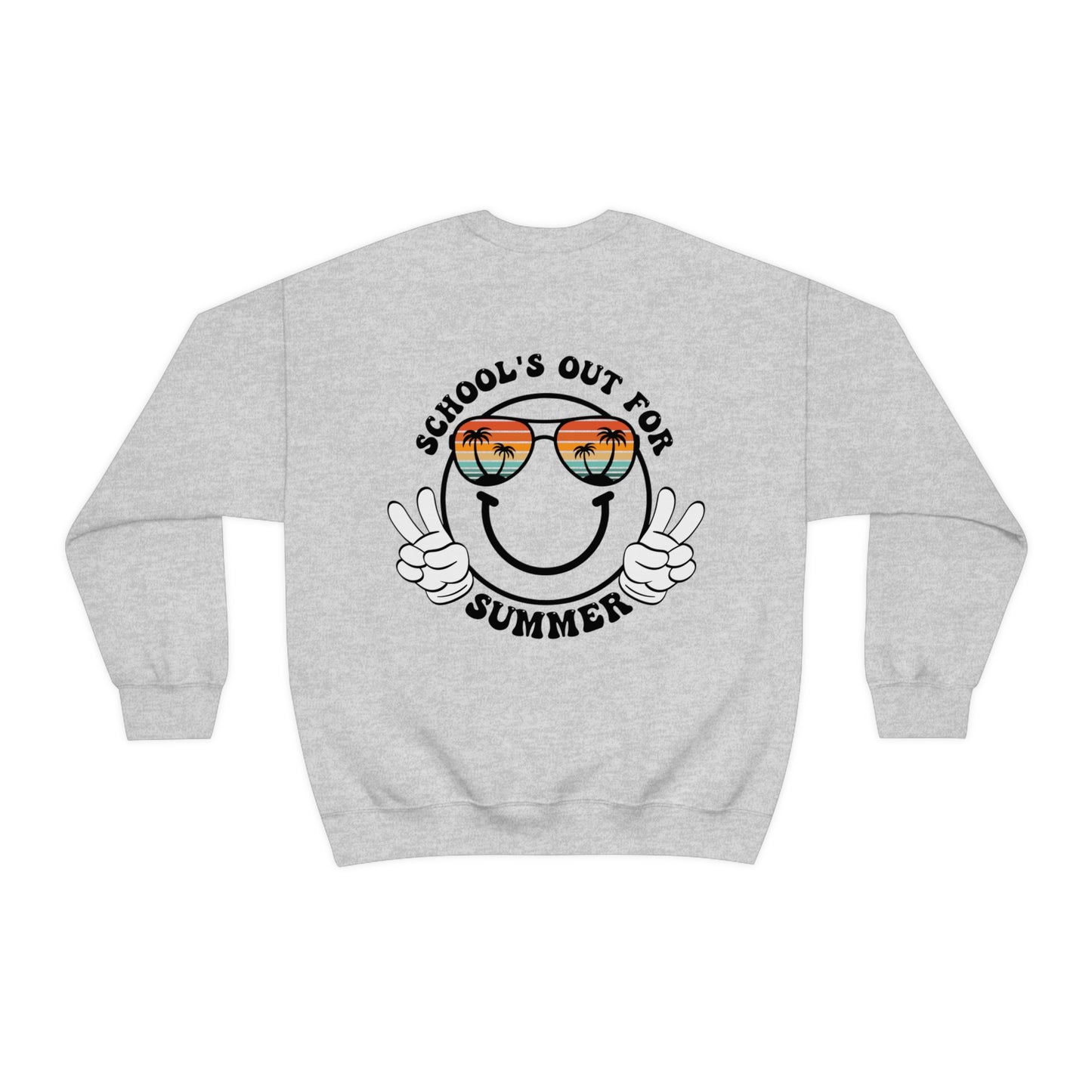 "Schools Out for Summer" Front & Back Design - Unisex Heavy Blend™ Crewneck Sweatshirt