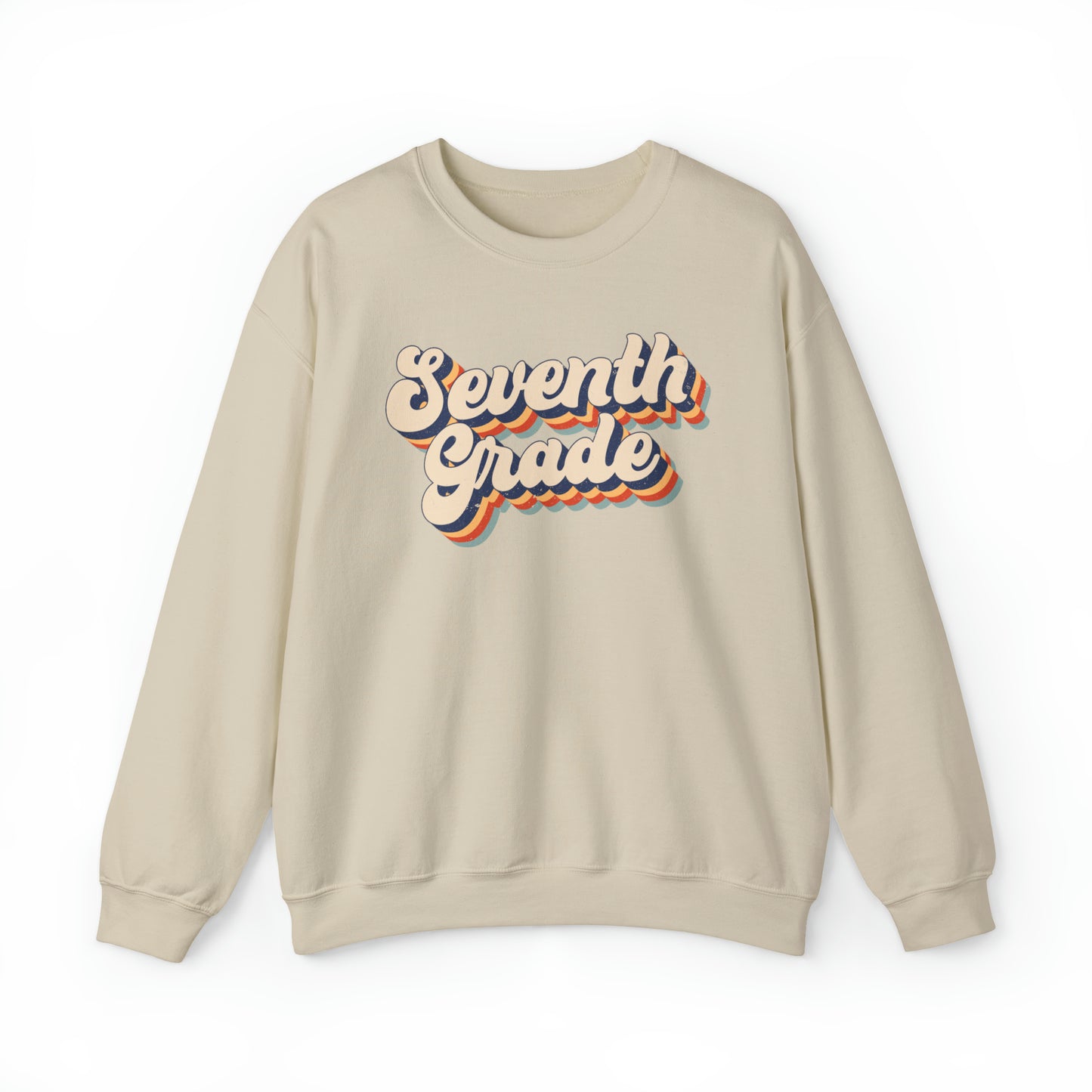 Retro Seventh Grade Unisex Heavy Blend™ Crewneck Sweatshirt