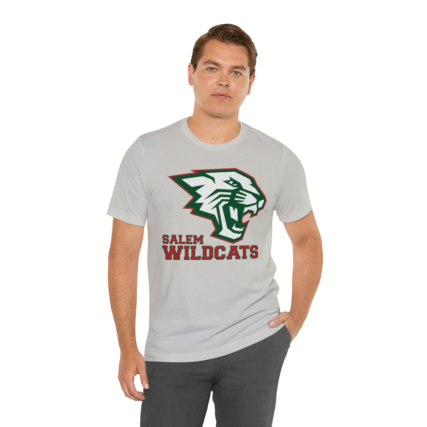 Salem Wildcats Jersey Short Sleeve Tee - Red Print