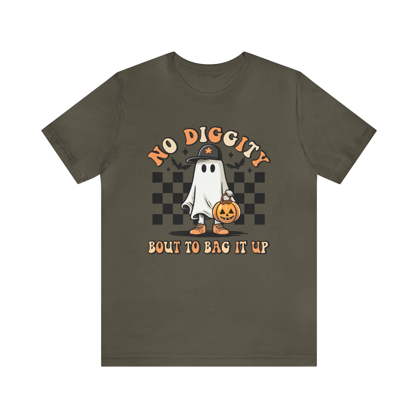 Halloween No Diggity Bout to Bag it Up T-Shirt