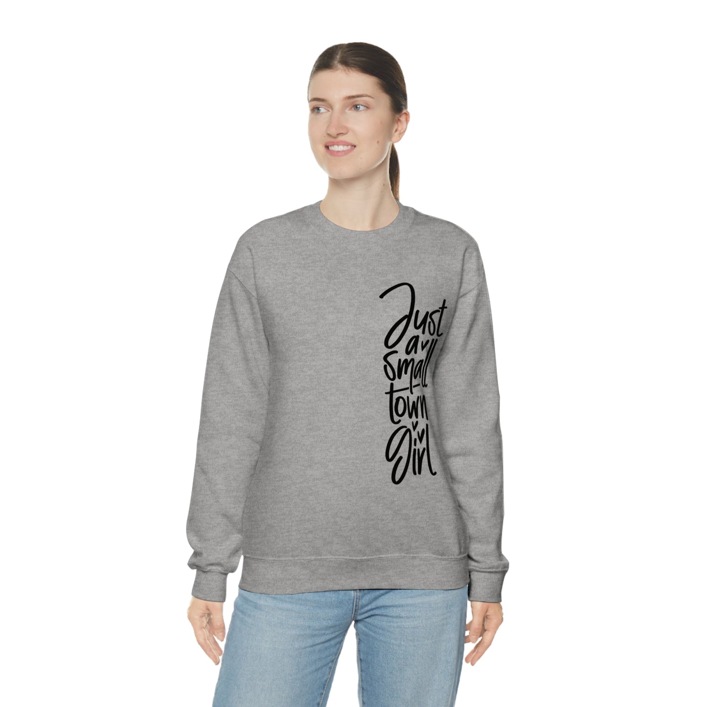 "Just a Small Town Girl" - Unisex Heavy Blend™ Crewneck Sweatshirt