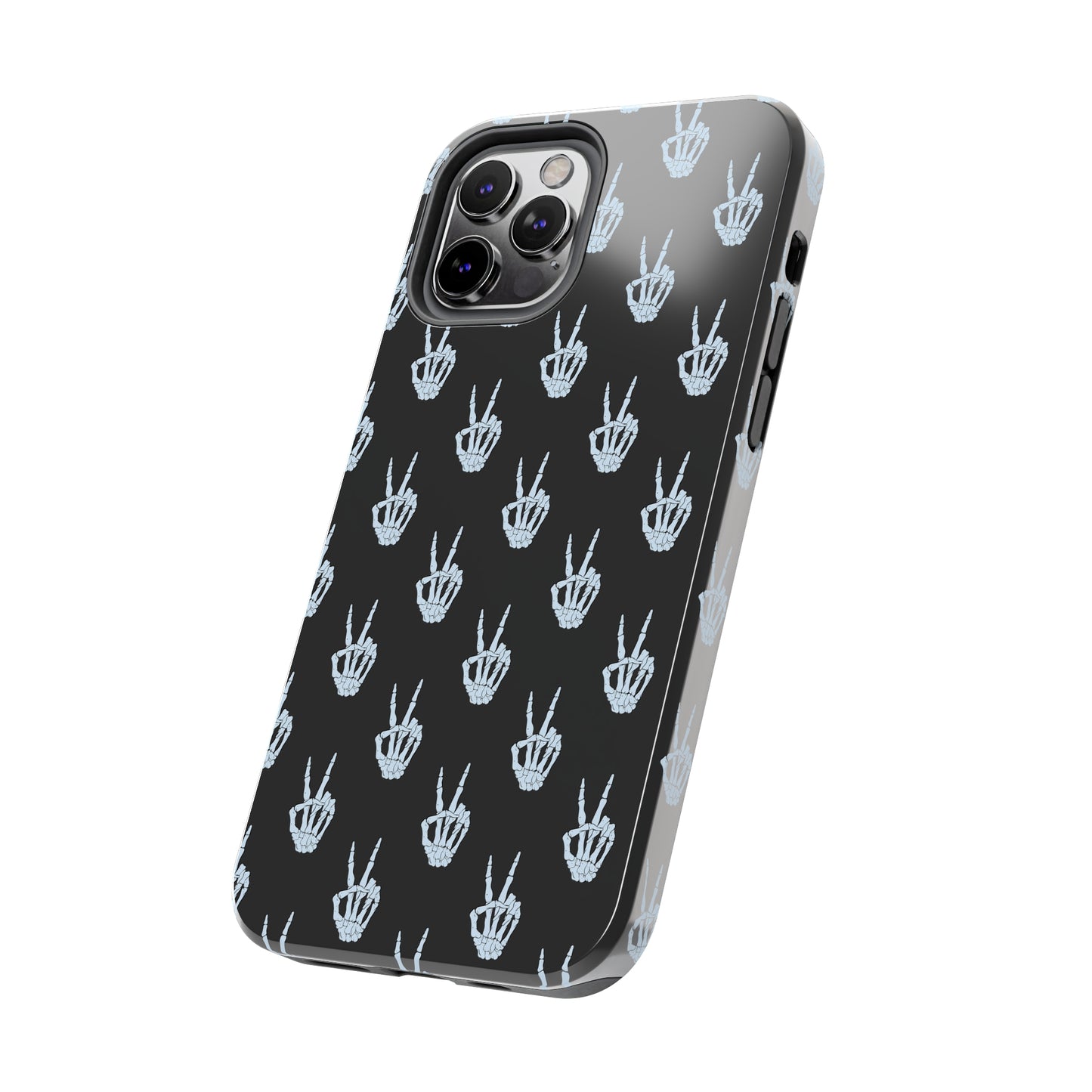 Skeleton Hand Peace Sign Tough Phone Cases